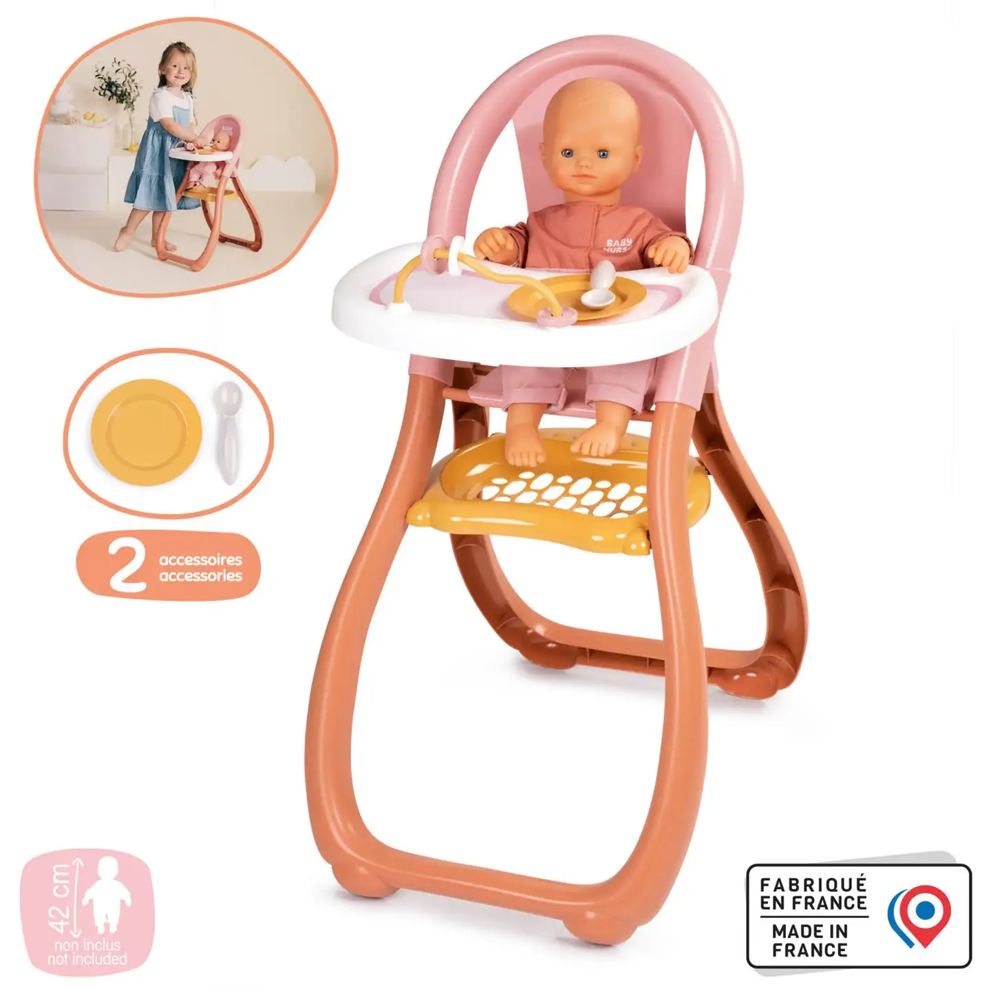 Smoby Baby Nurse Nuken syöttötuoli - 4