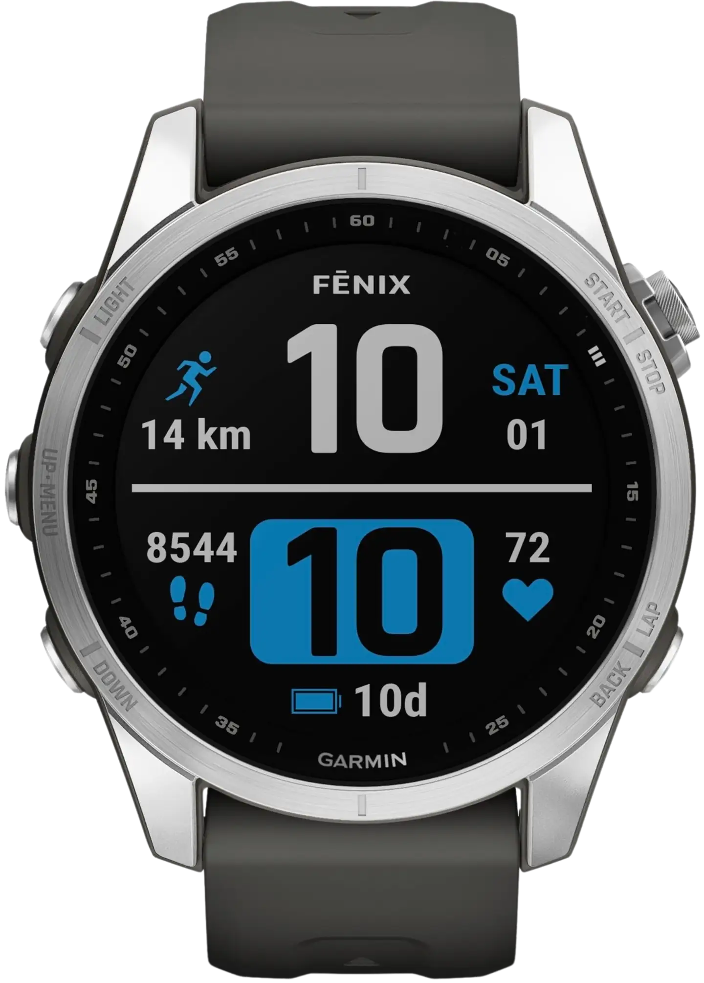 Garmin Fenix 7S hopea/harmaa multisport GPS kello - 4