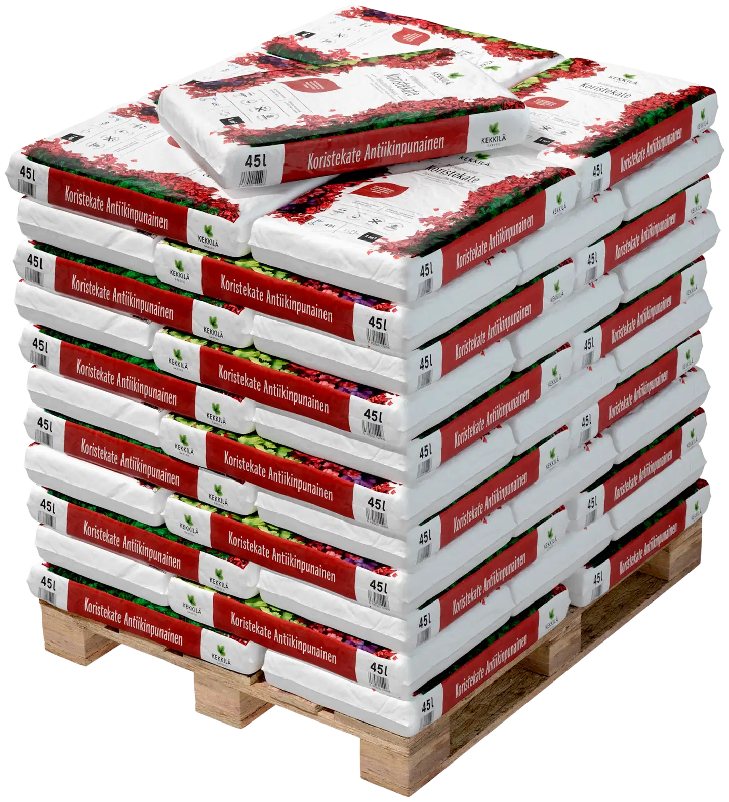 Kekkilä Koristekate antiikinpunainen 45 l, lava 60 säkkiä - 1