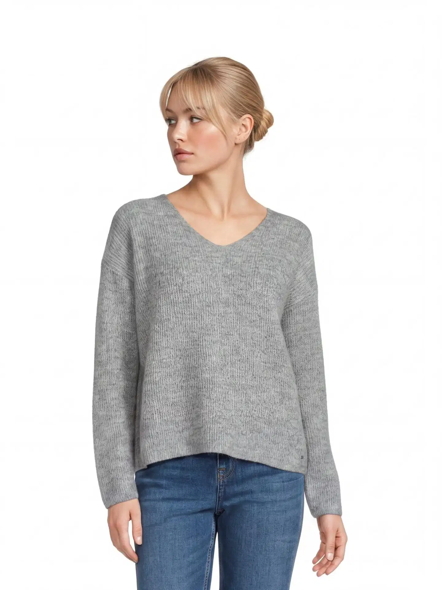 London Fog naisten neule Mohair  213L264003 - light grey - 1