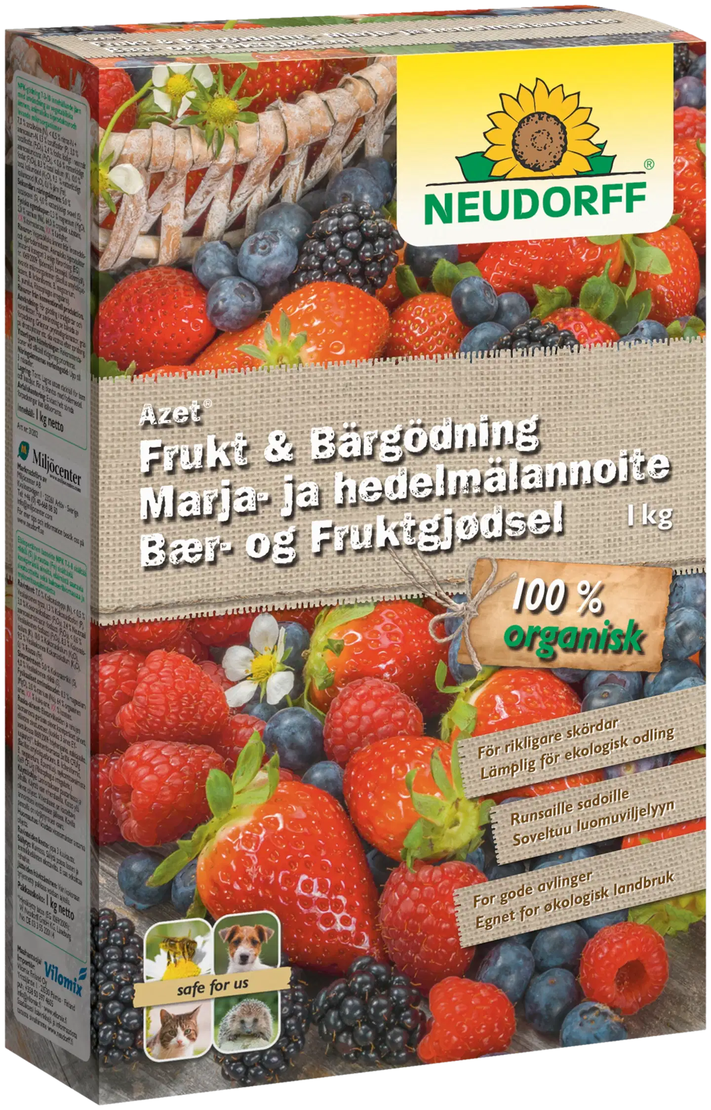 Neudorff marja- ja hedelmälannoite Azet 1 kg