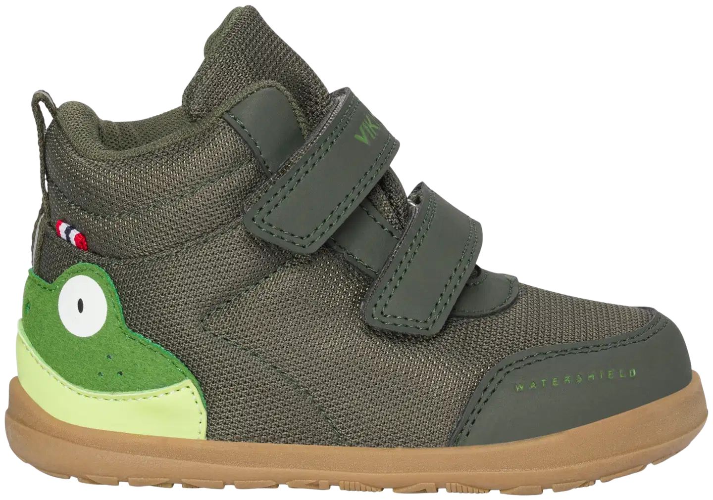 Viking lasten vedenpitävä paljasjalkakenkä Alv Barefoot Paw Mid WP - Pine - 1