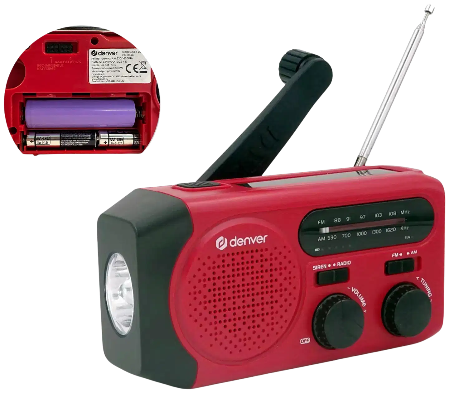 Denver hätäradio SCR-2010MK2 - 1