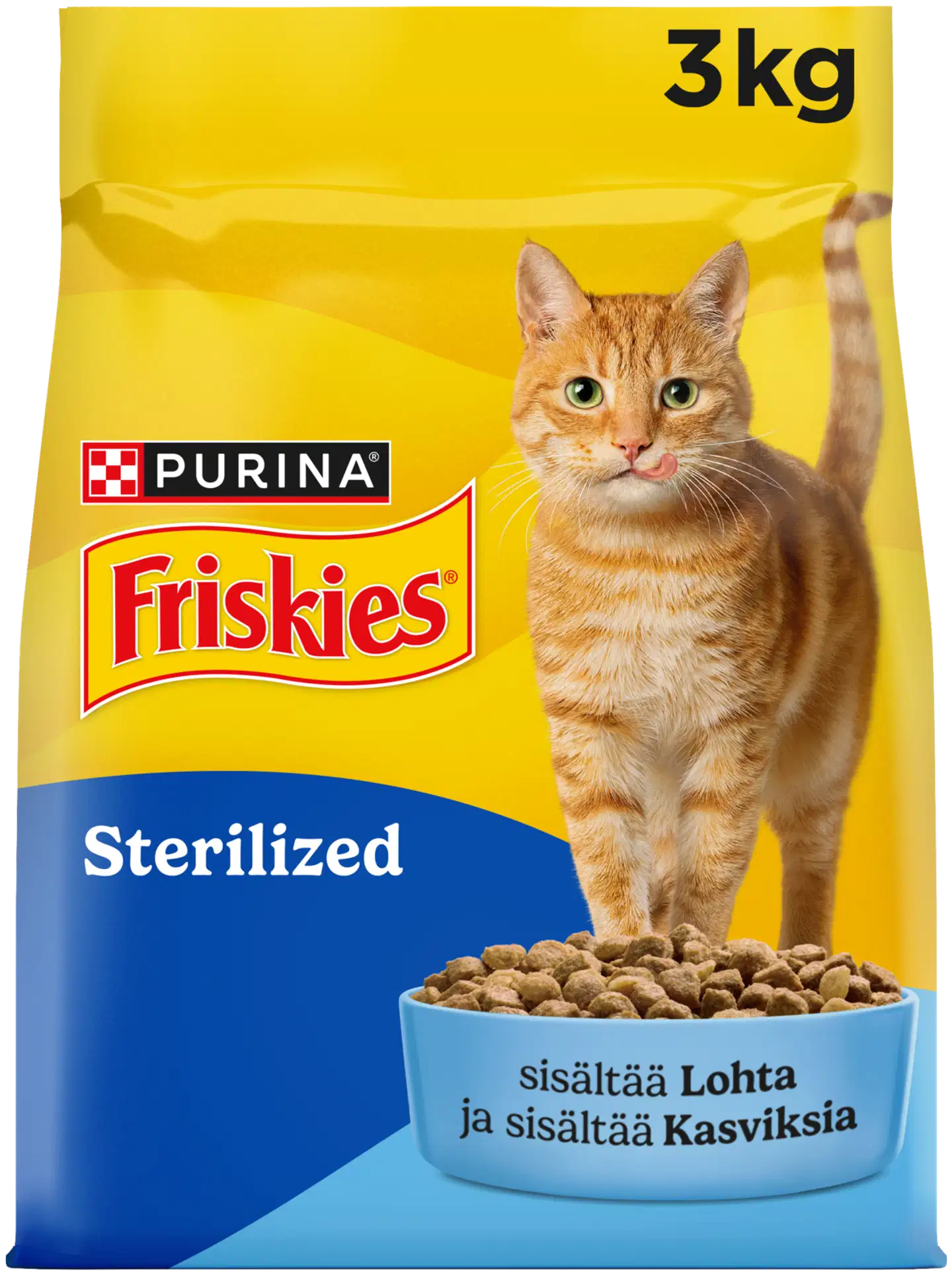 Purina Friskies Sterilized Lotha Kissan kuivaruoka 3kg