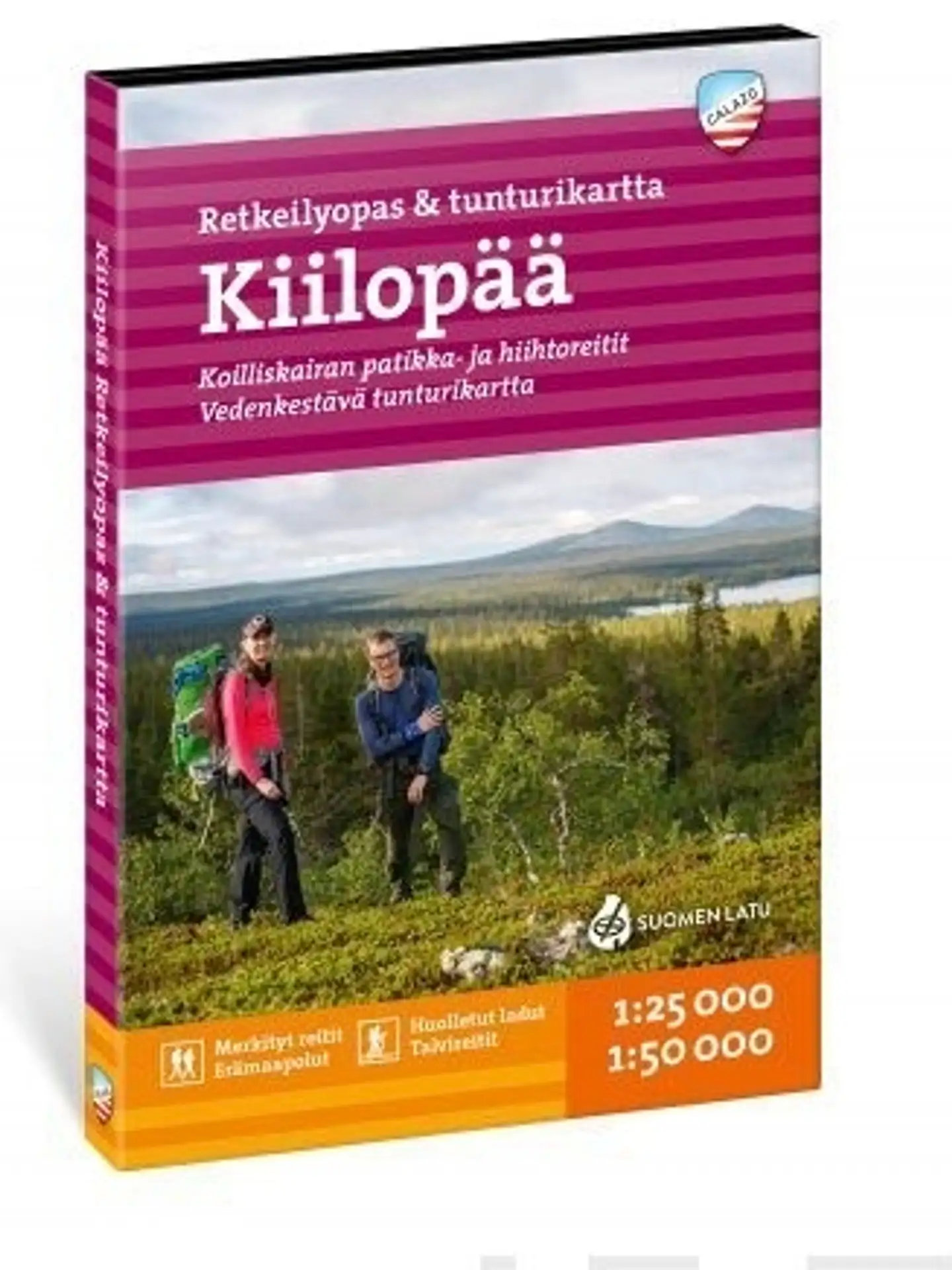 Laaksonen, Kiilopää - Retkeilyopas ja tunturikartta 1:25 000/1:50 000