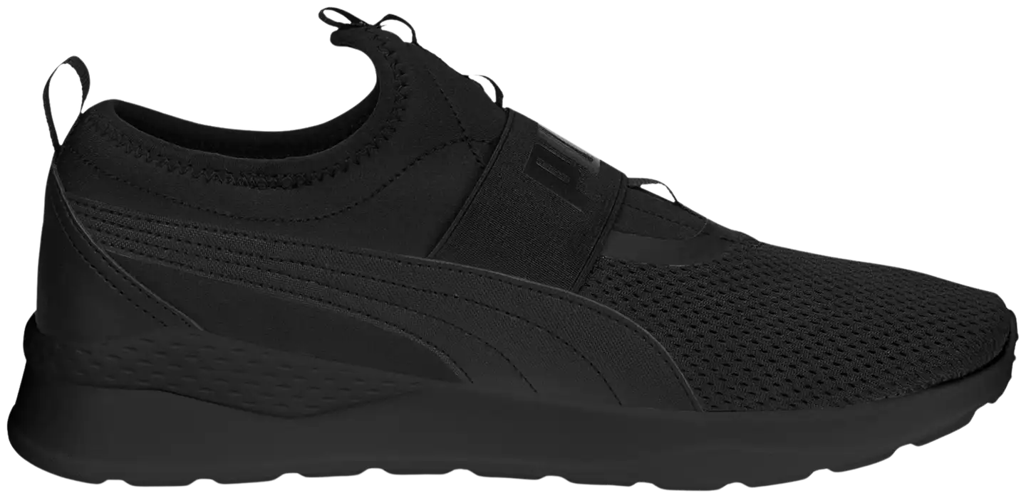 Puma naisten vapaa-ajan nauhaton lenkkari Anzarun Lite SlipOn - Black-black - 2