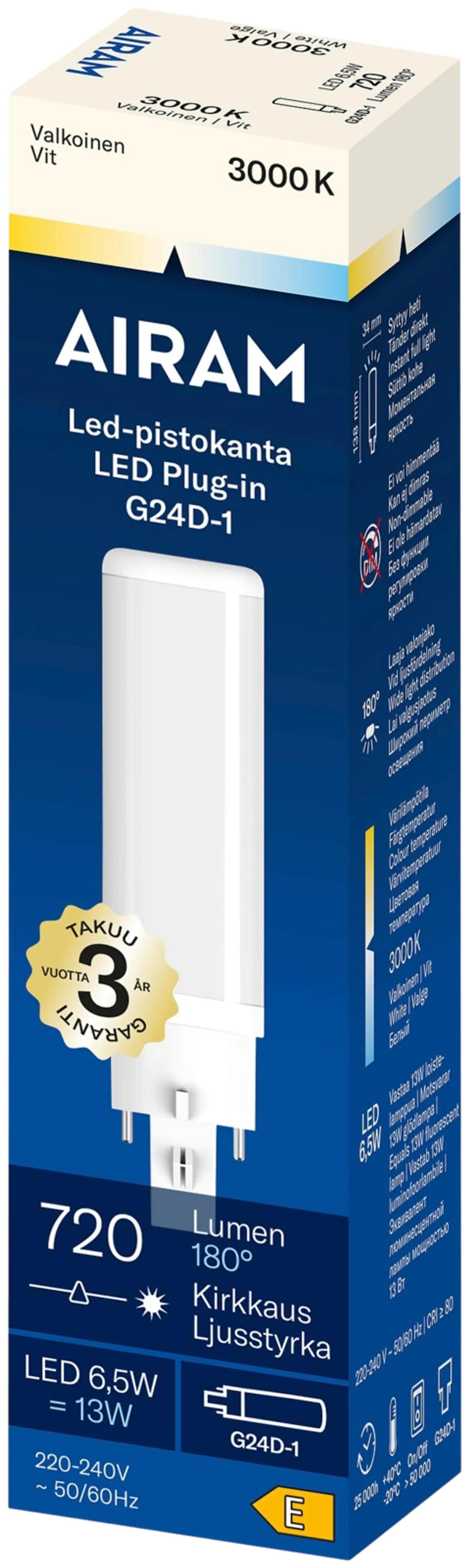 Airam LED TC-D 830 720lm G24D-1 OP - 2