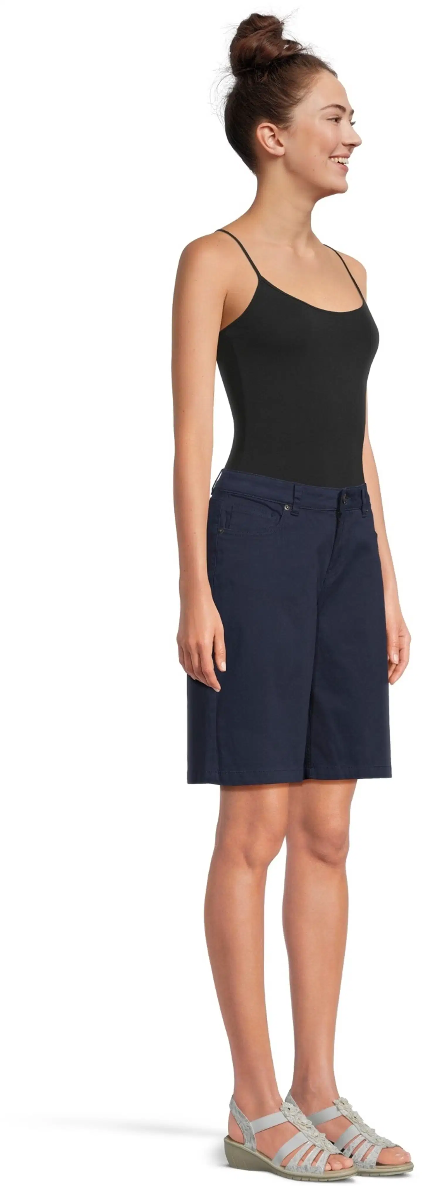 House naisten twill-shortsit Chira - Navy Blazer - 4