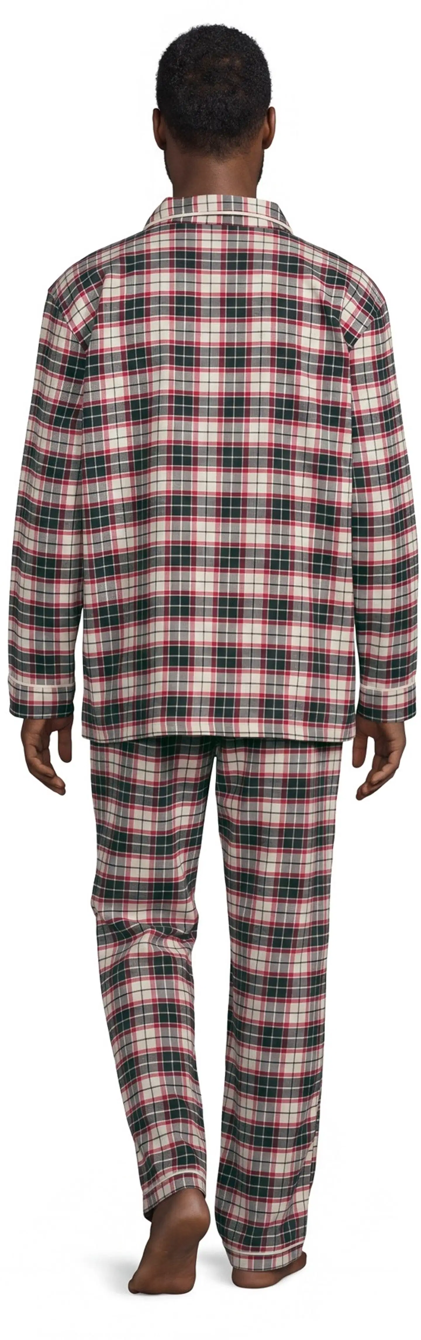 London Fog miesten flanellipyjama 191L422633 - RED/BEIGE - 4