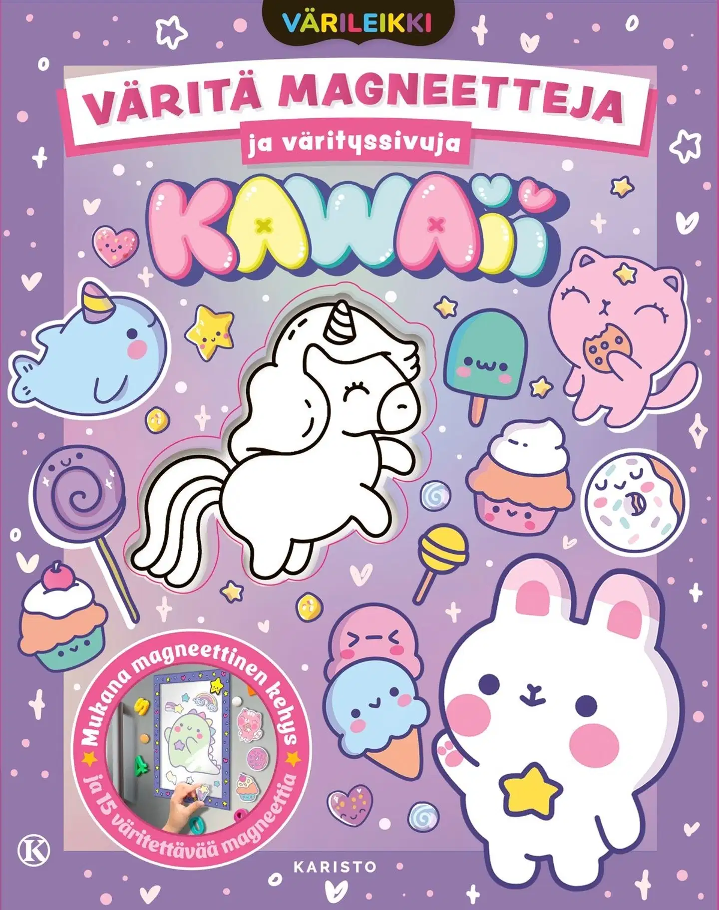 Värileikki - Väritä magneetteja ja värityssivuja