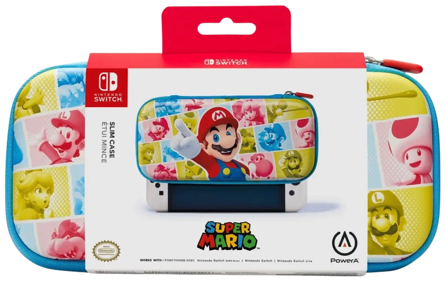 PowerA Slim Case Mushroom Kingdom Reel suojakotelo, Nintendo Switch - 3