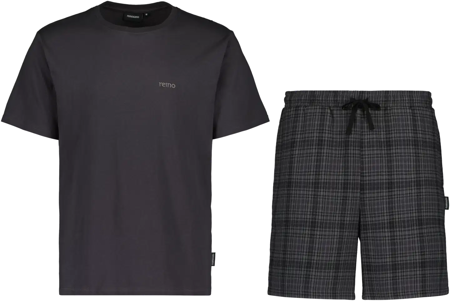 Reino&Aino miesten shortsipyjama - GREY - 1