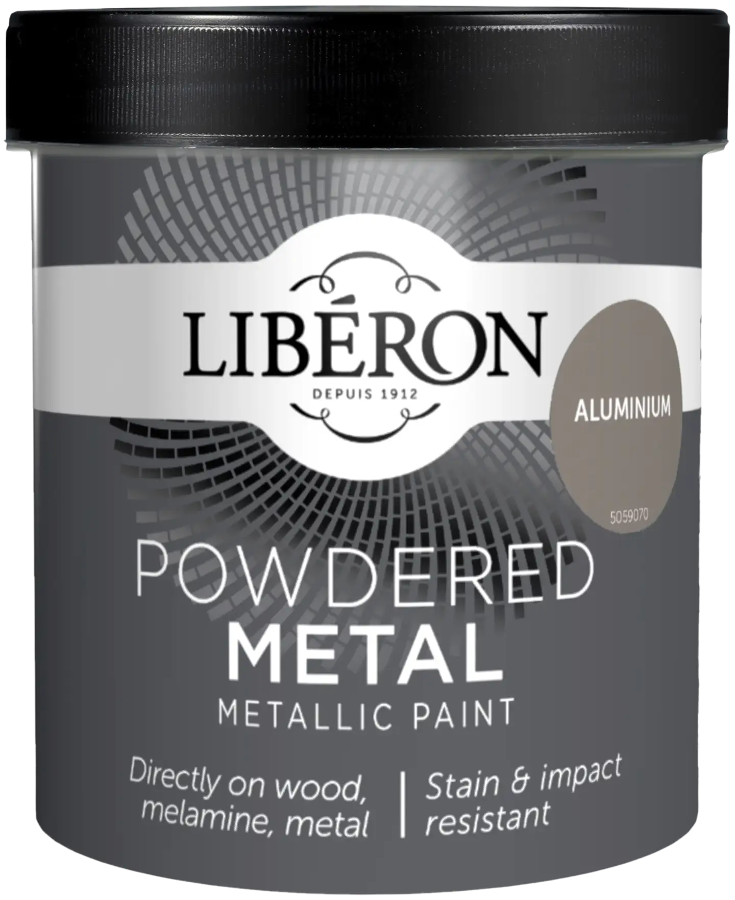 Liberon Powdered Metalliefektimaali 500ml Aluminium matt - 1