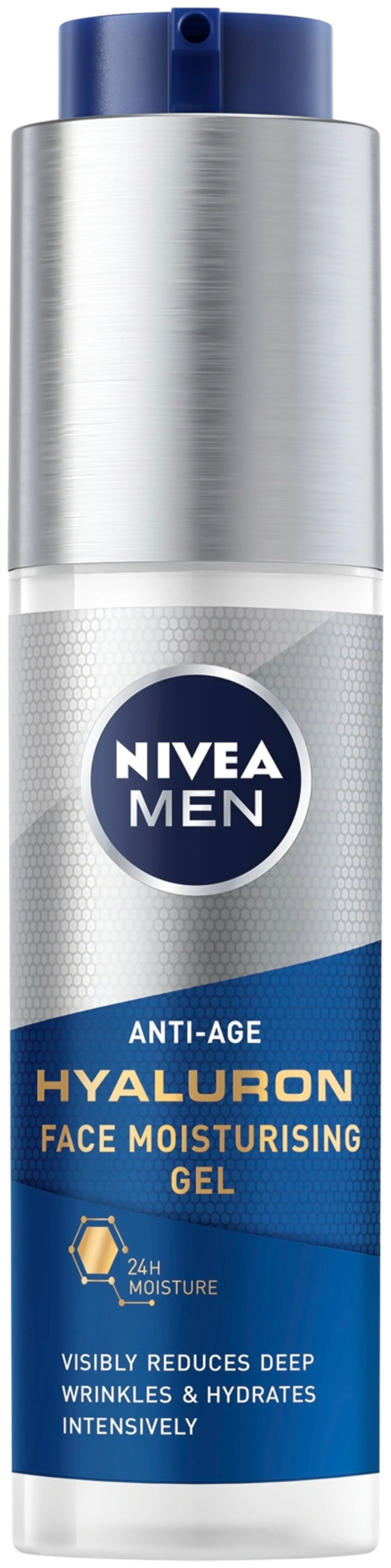 NIVEA MEN 50ml Anti-Age Hyaluron Face Moisturising Gel -kasvogeeli - 2