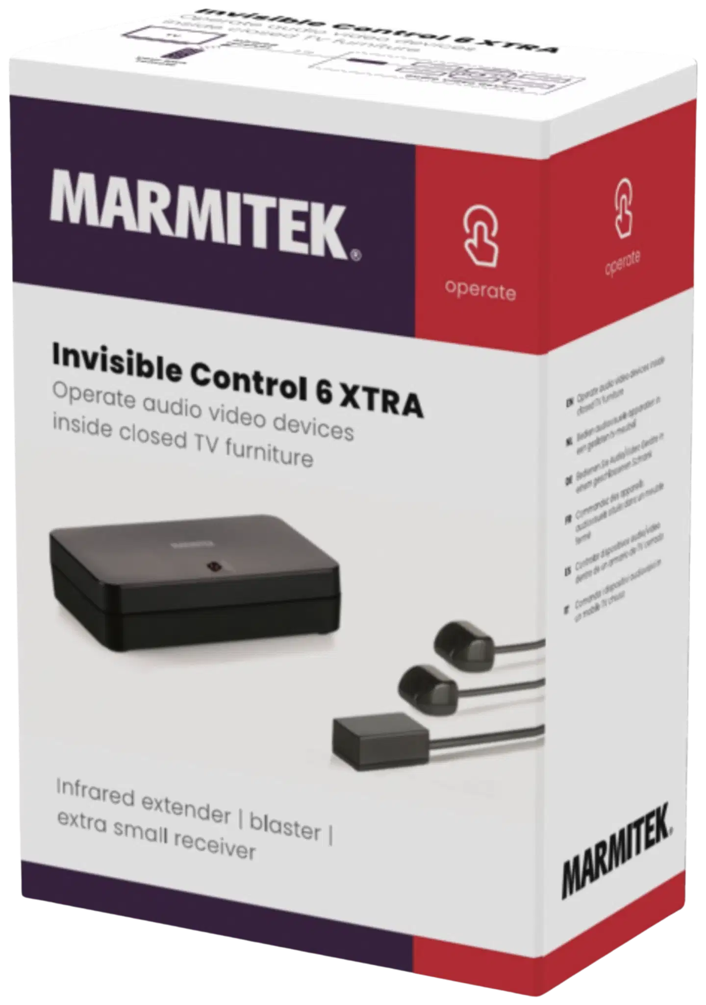 Marmitek Infrapunajatkaja Invisible Control 6 XTRA infrapunakomennon välittämiseen - 9