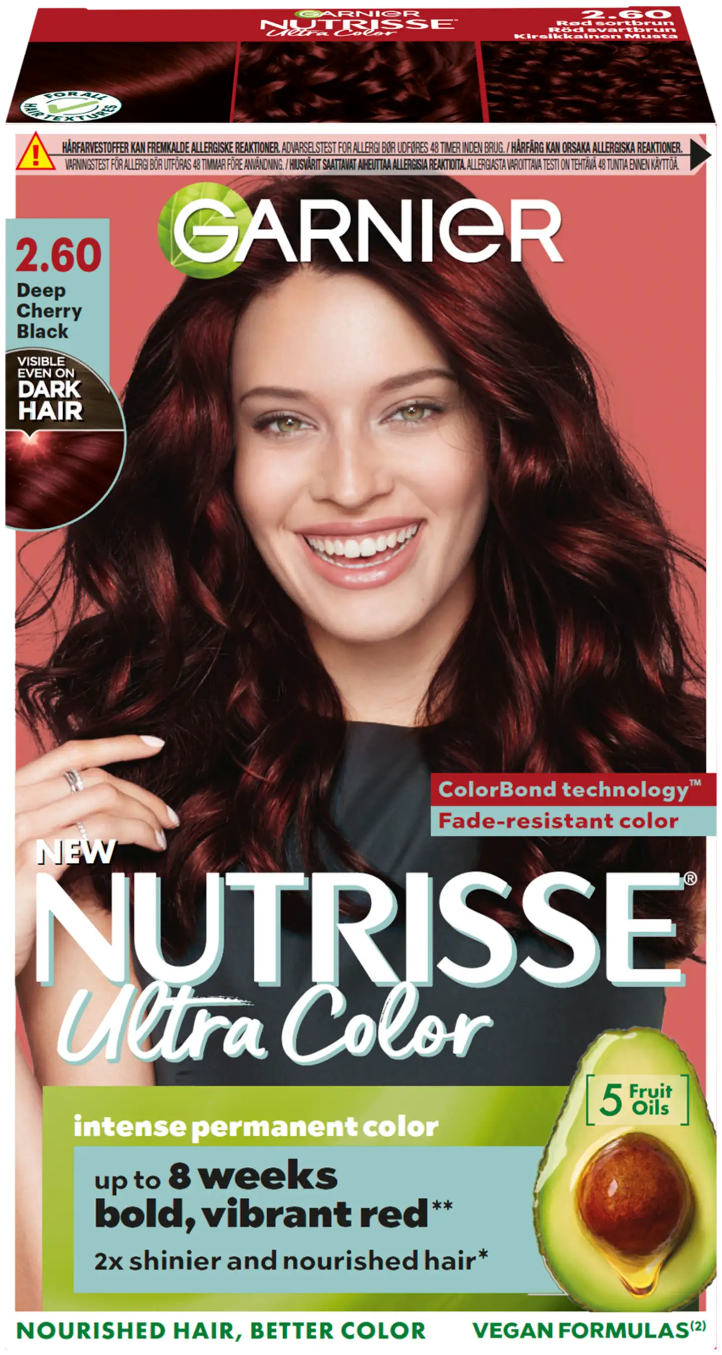 Garnier Nutrisse 2.60 Ultra Color Kirsikkainen Musta kestoväri 1kpl - 1