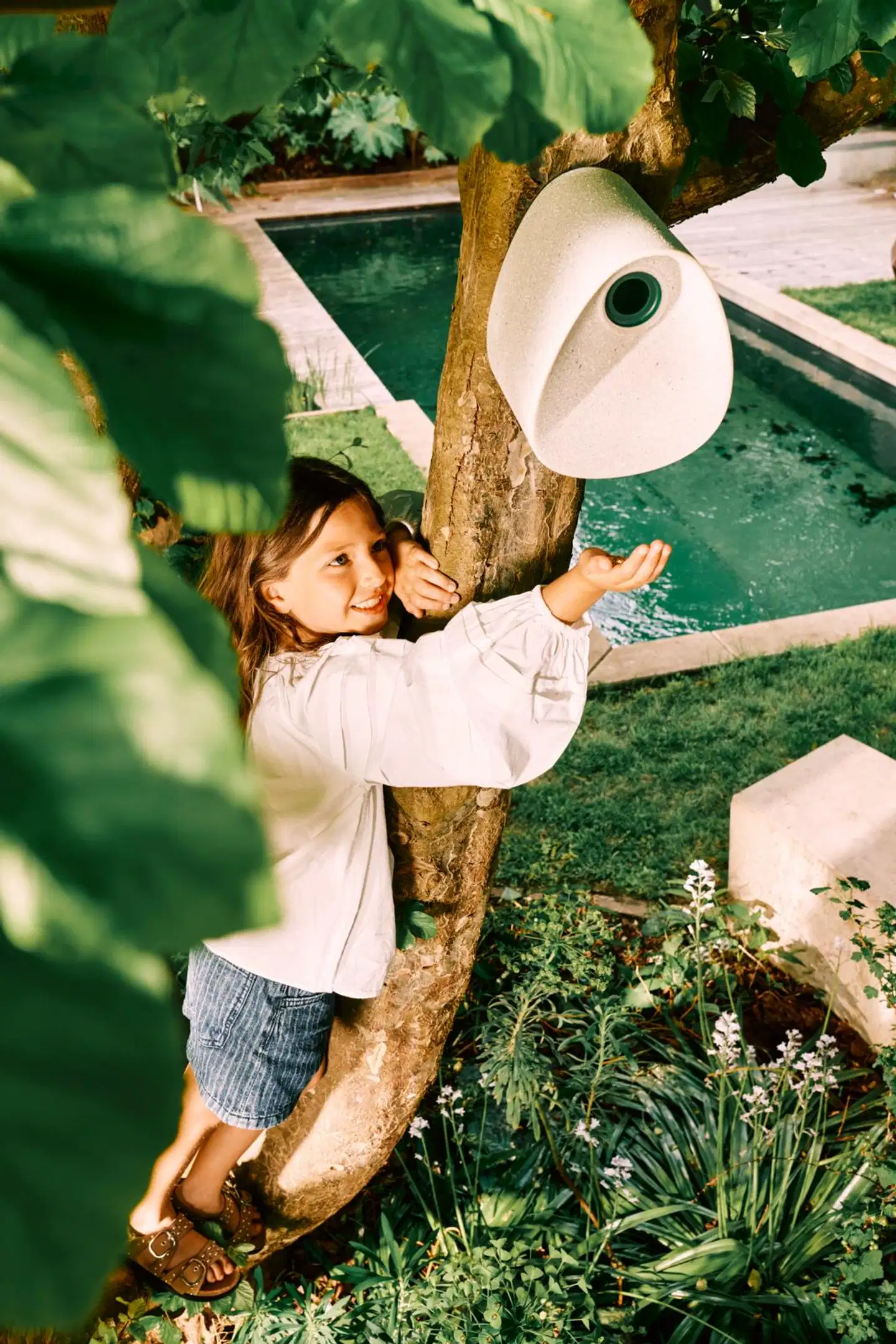 elho linnunpönttö essential 18cmx21cmx k23cm vaalea harmaa - 4