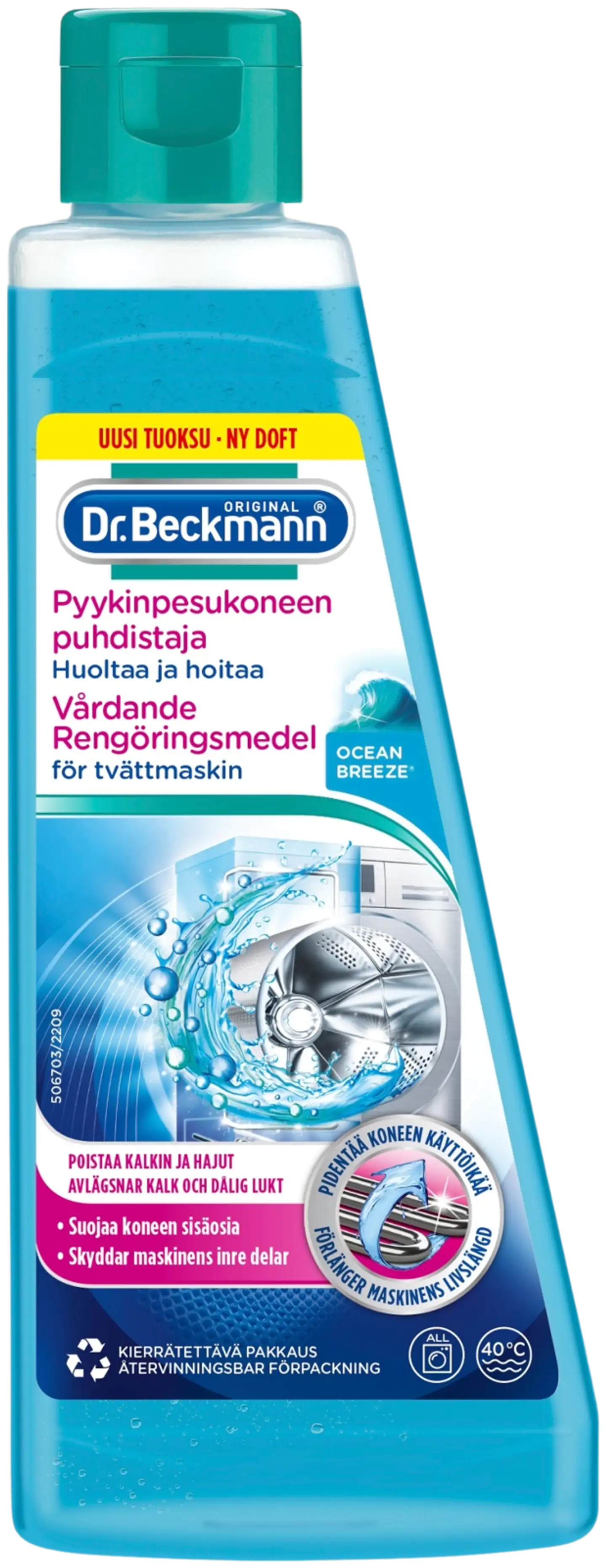 Dr Beckmann 250ml Pyykinpesukoneen puhdistaja, Ocean Breeze