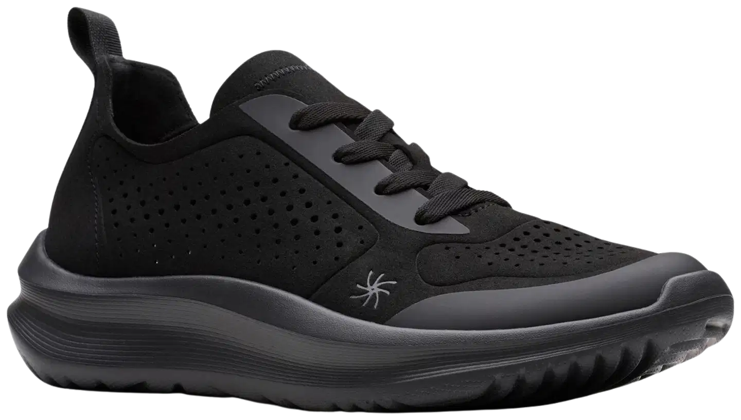 Clarks Solevana Tie naisten kävelykenkä - BLACK - 1