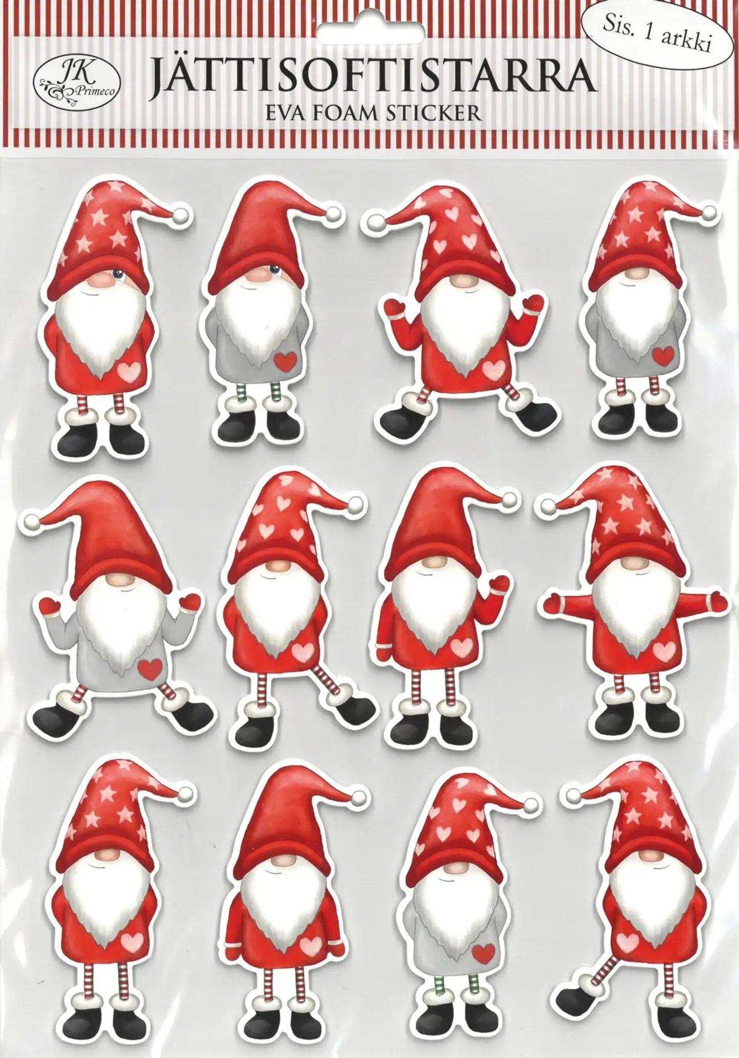 J.K. Primeco jättisoftistarra-arkki Tonttuhahmot