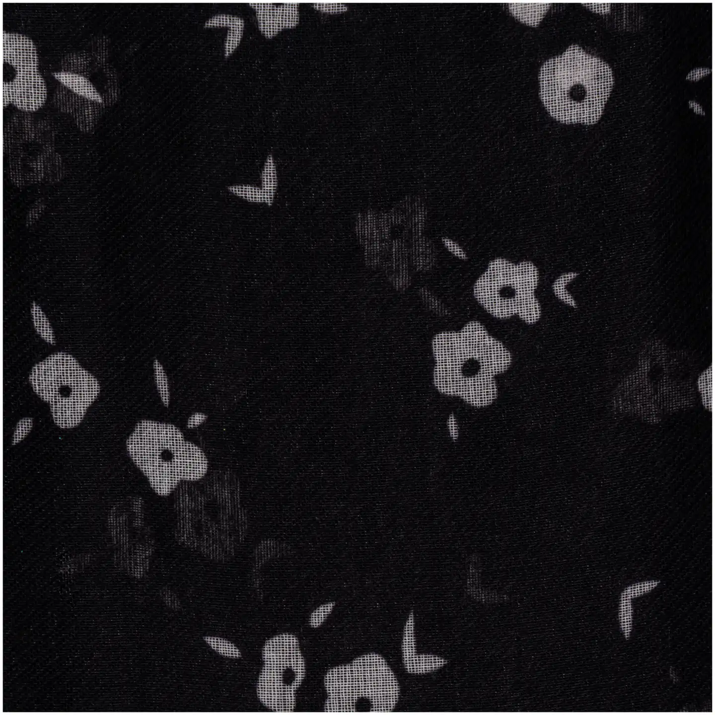 House naisten huivi musta kukallinen 219H062622 - 2