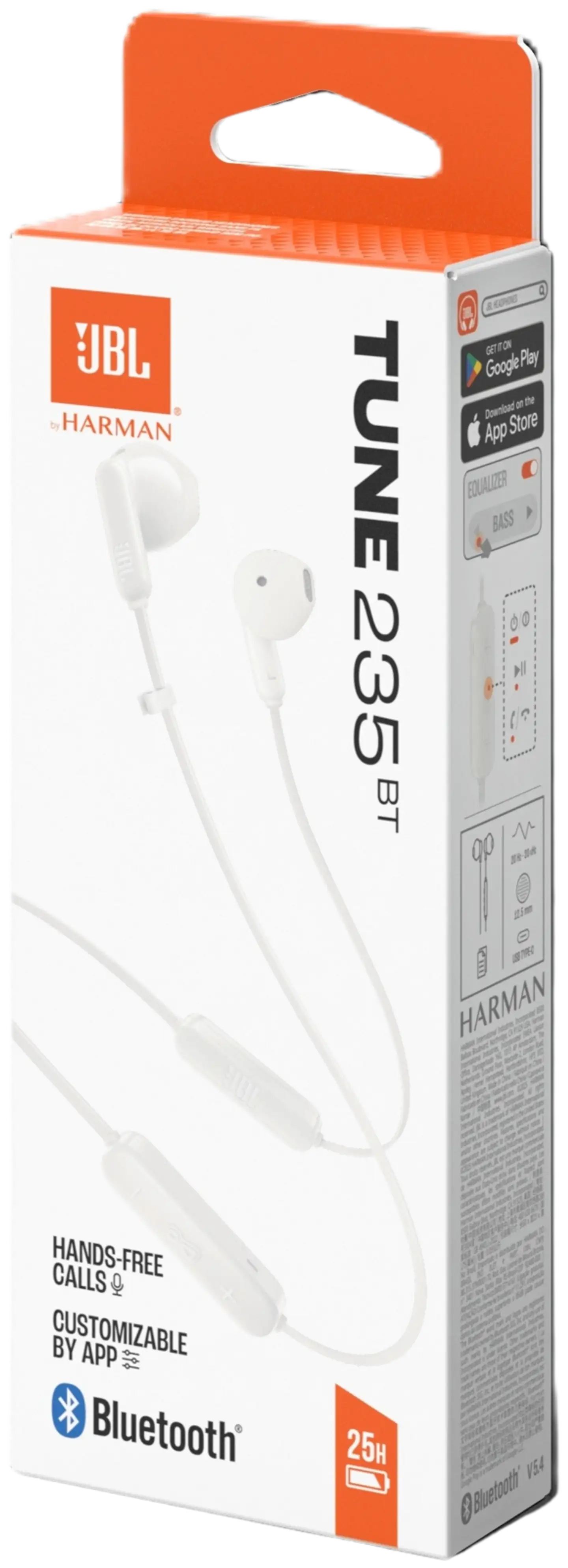 JBL Bluetooth nappikuulokkeet Tune 235BT valkoinen - 6