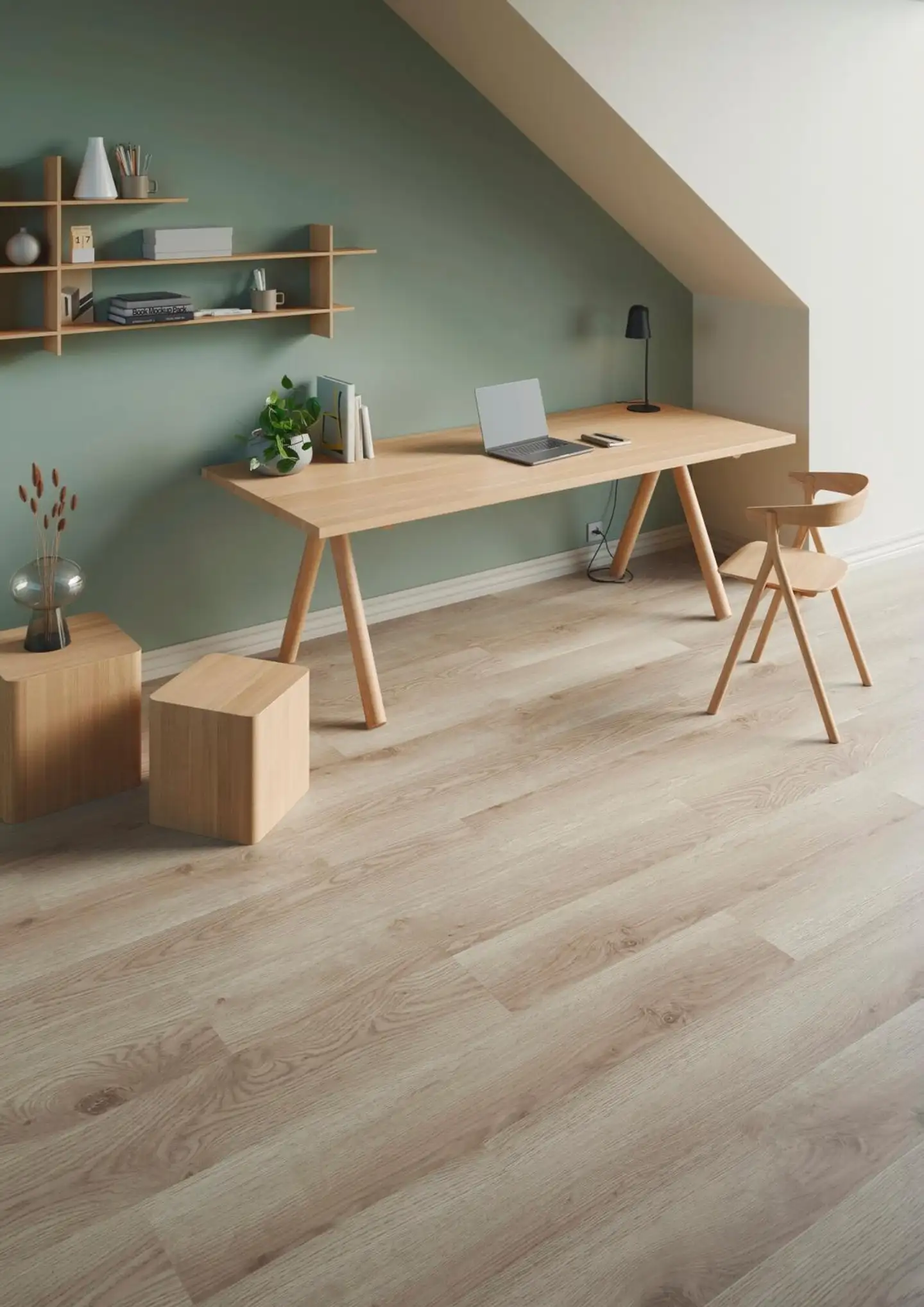 Tarkett Vinyylilankku iD Inspiration Click Solid 55 - Contemporary Oak - Grege - 3