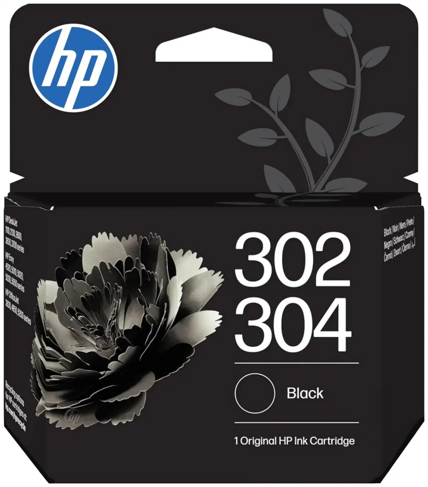 HP mustepatruuna 302/304 musta