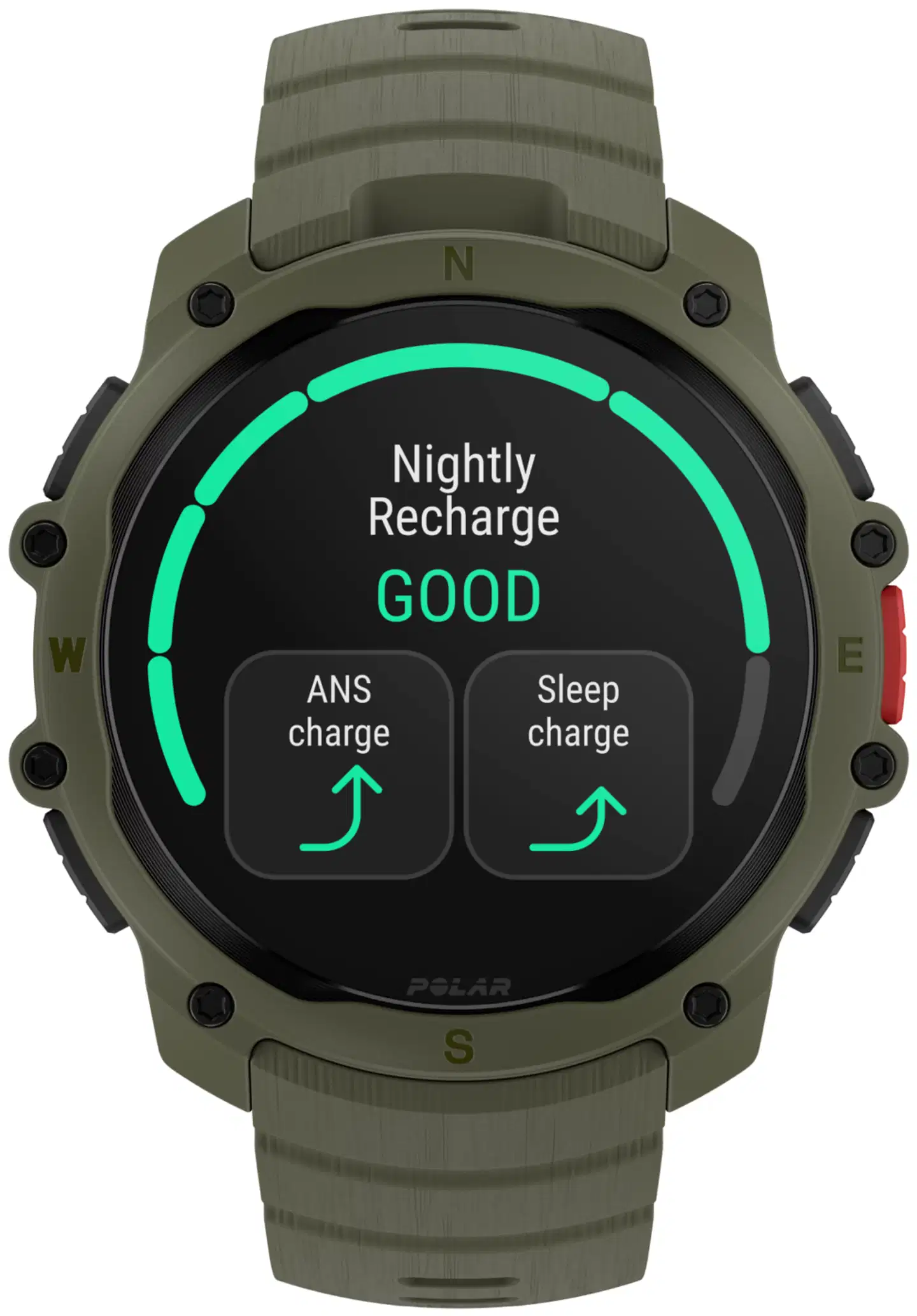 Polar urheilukello Street X Forest Green (S-L) - 6