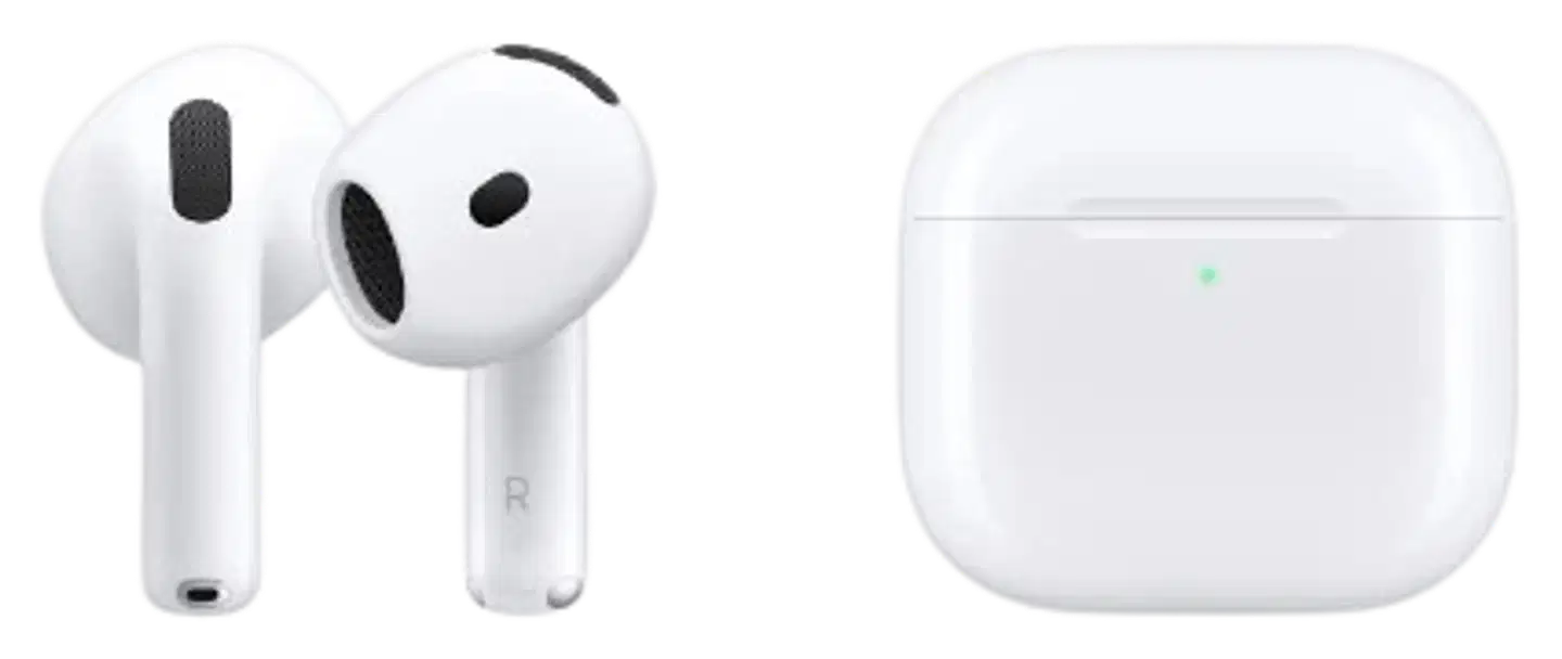 Apple langattomat nappikuulokkeet AirPods 4 latauskotelolla, huollettu, käytetty tuote - 3