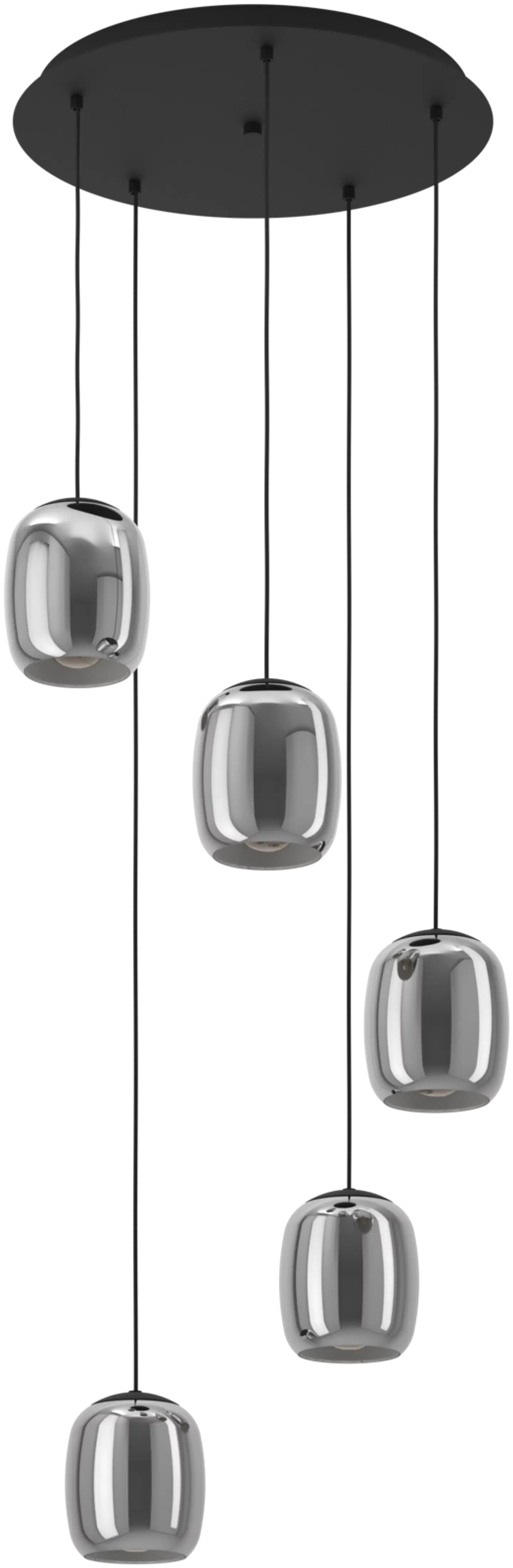 EGLO riippuvalaisin 5-os. Ciampino E27 musta - 1