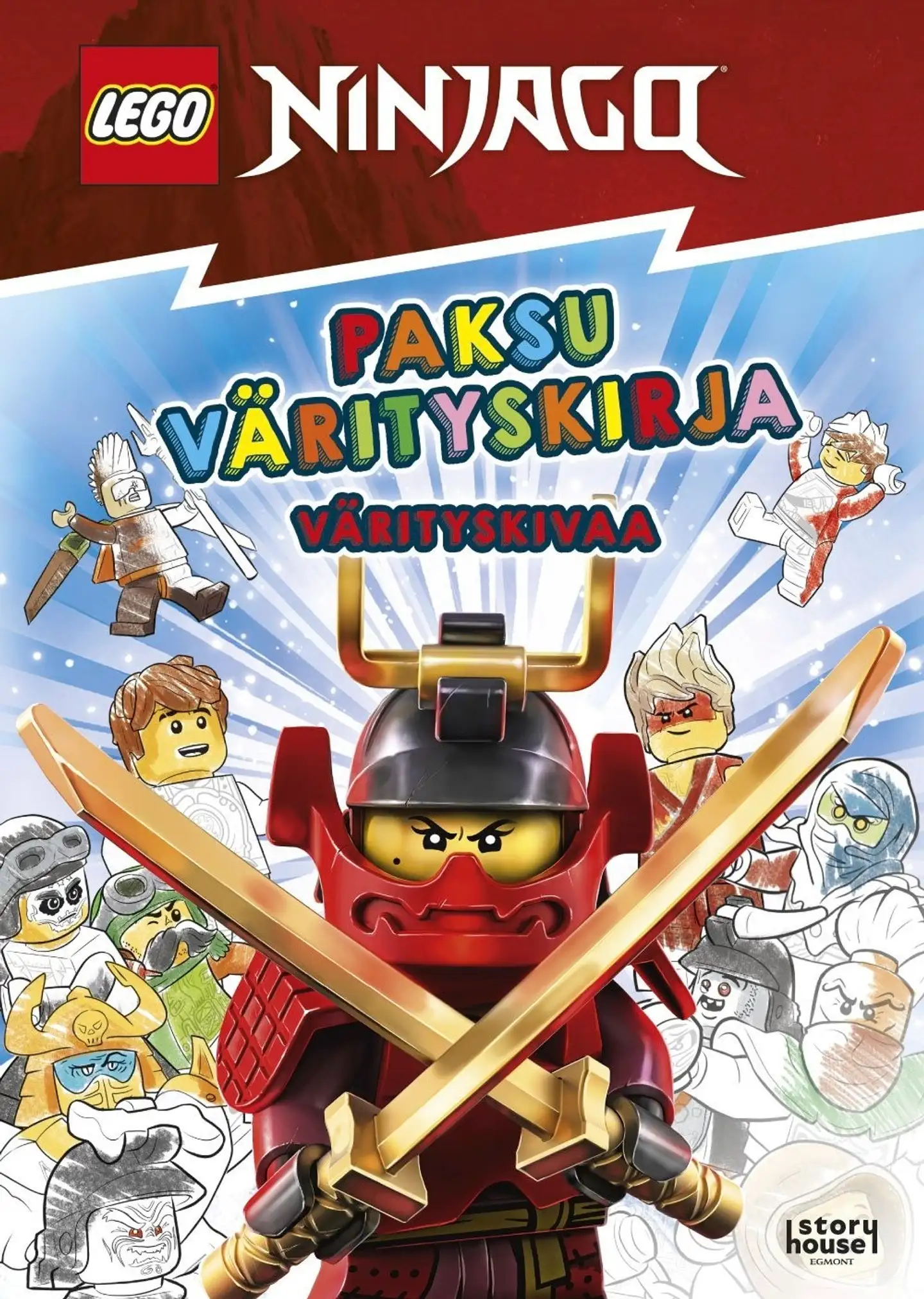 LEGO Ninjago Paksu värityskirja värityskivaa