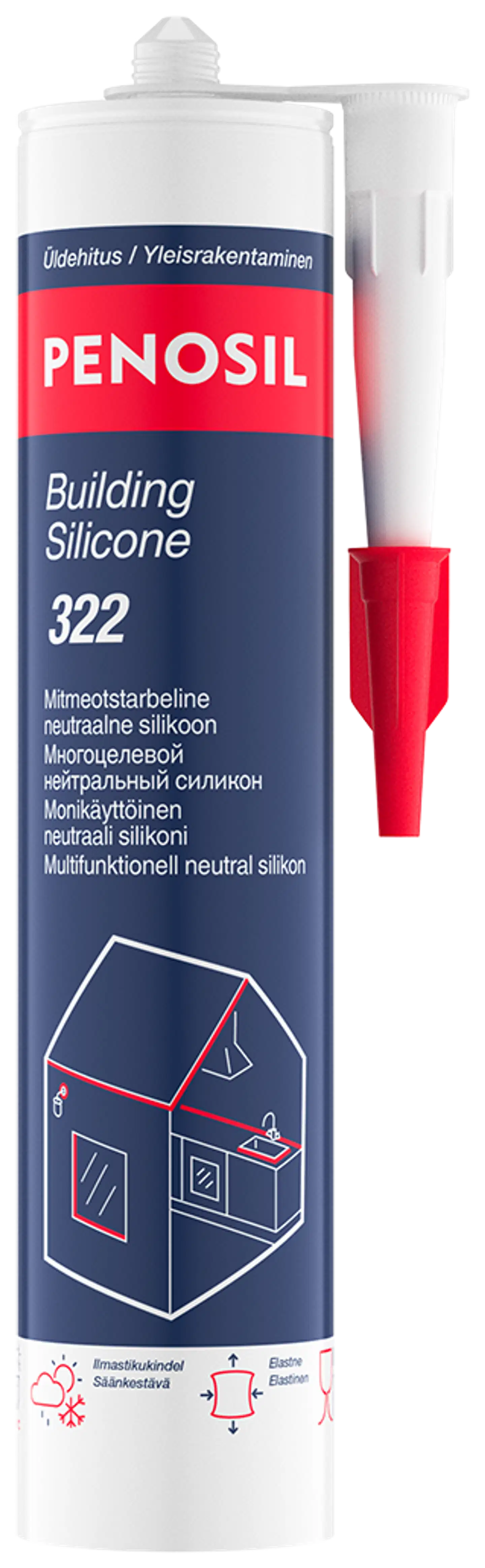 Penosil silikonitiiviste 300 ml valkoinen