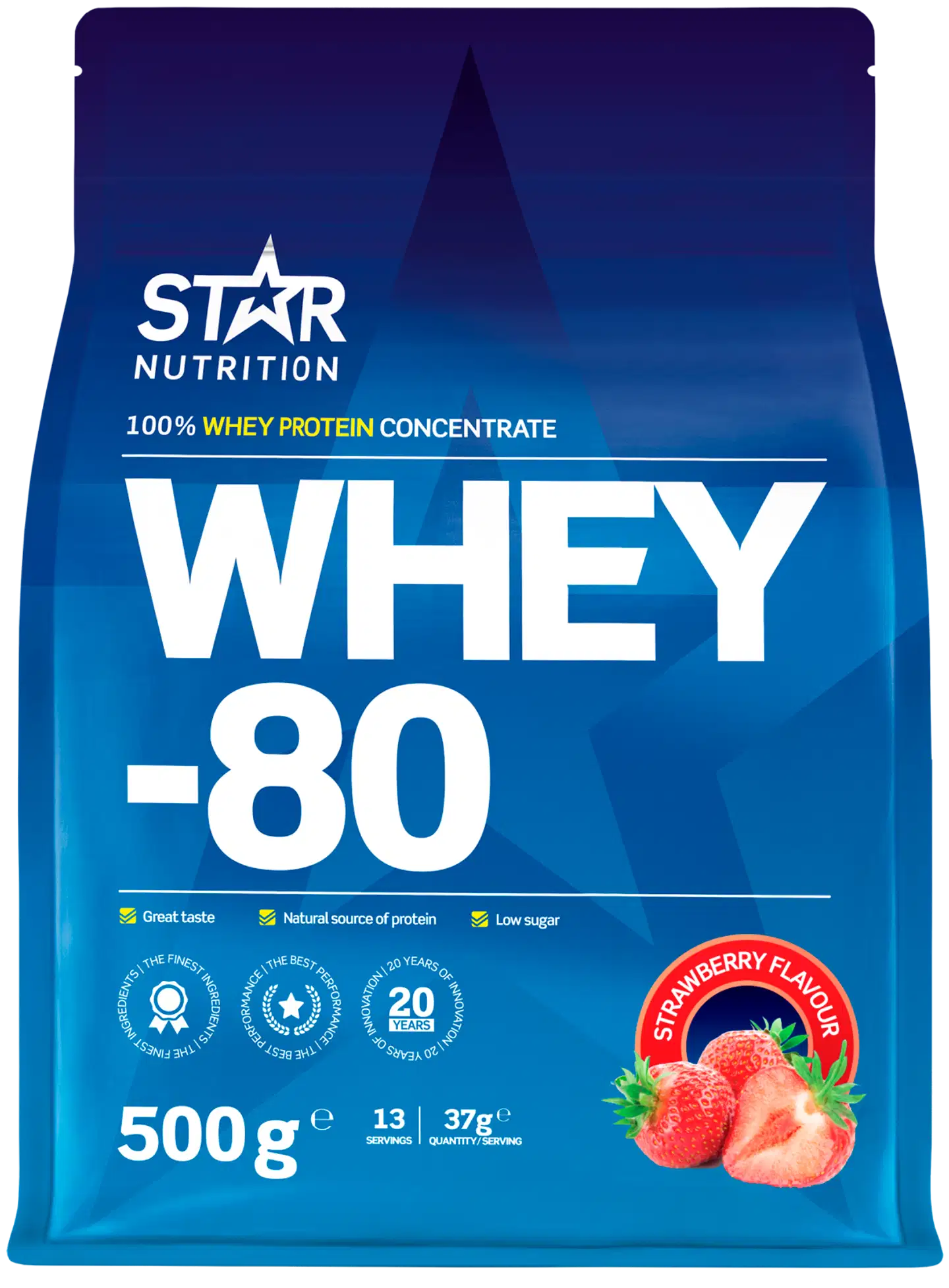 Star Nutrition Whey-80 Strawberry 500g