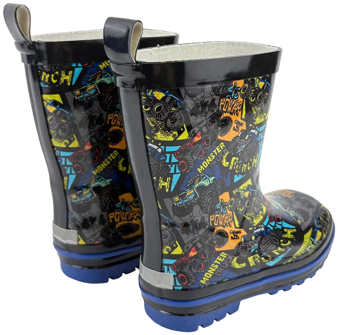 Ciraf lasten kumisaappaat Monster Power RB - Black/blue - 2