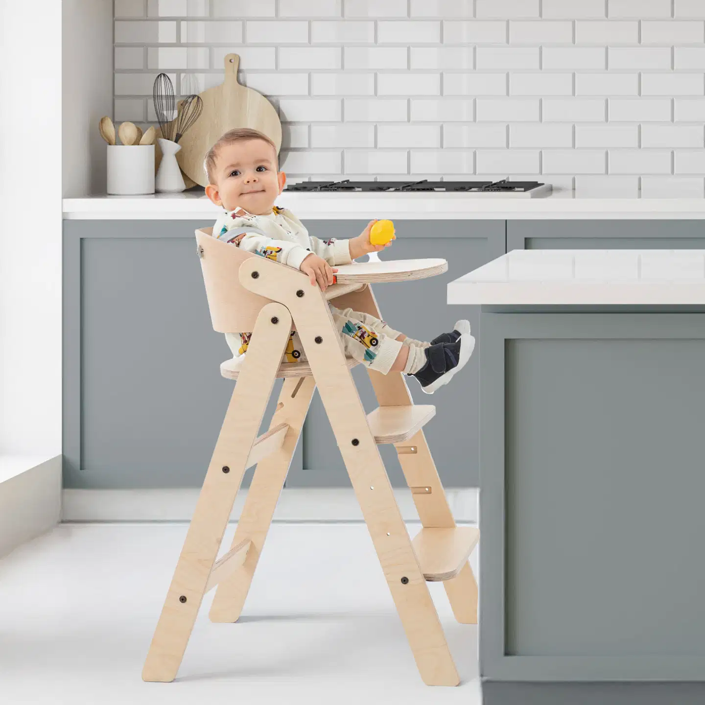 Pilvi kokoontaittuva syöttötuoli /lasten tuoli - 17