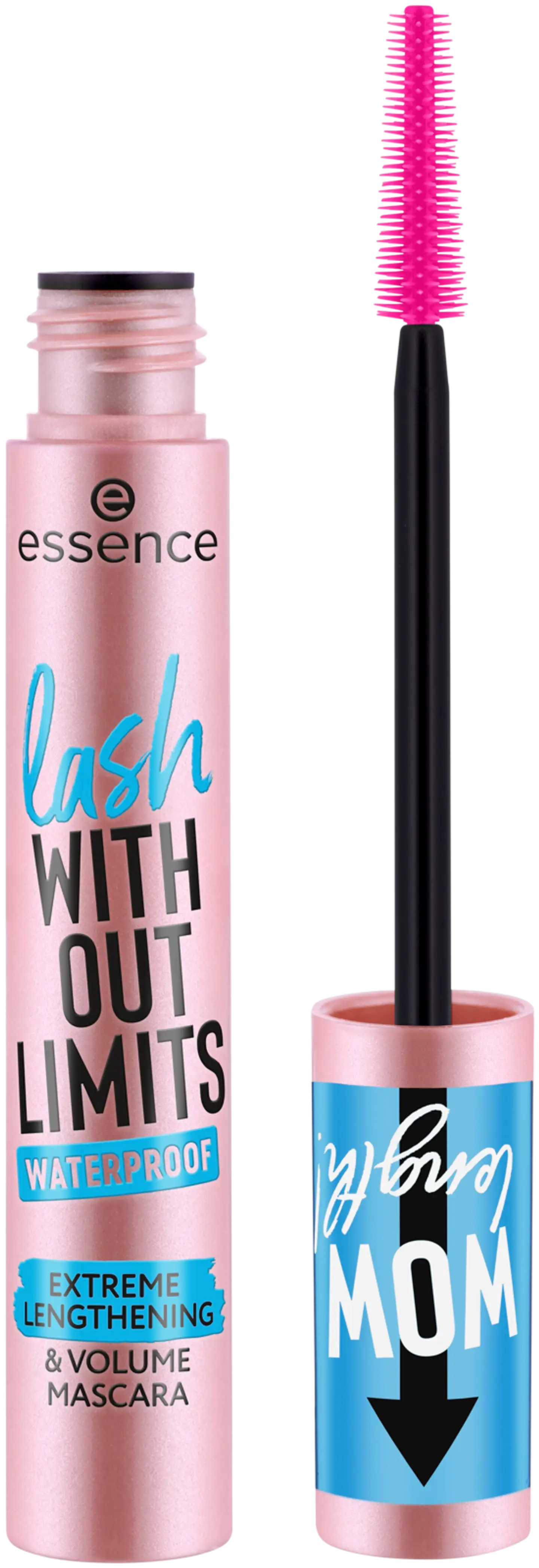 essence lash WITHOUT LIMITS WATERPROOF EXTREME LENGTHENING & VOLUME MASCARA 03 Black Waterproof 13 ml - 2