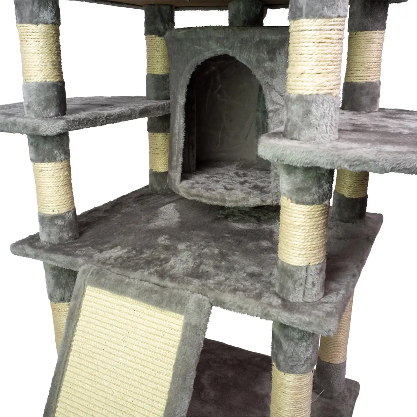 Trekker kissan kiipeilypuu Tower 170 cm harmaa - 3