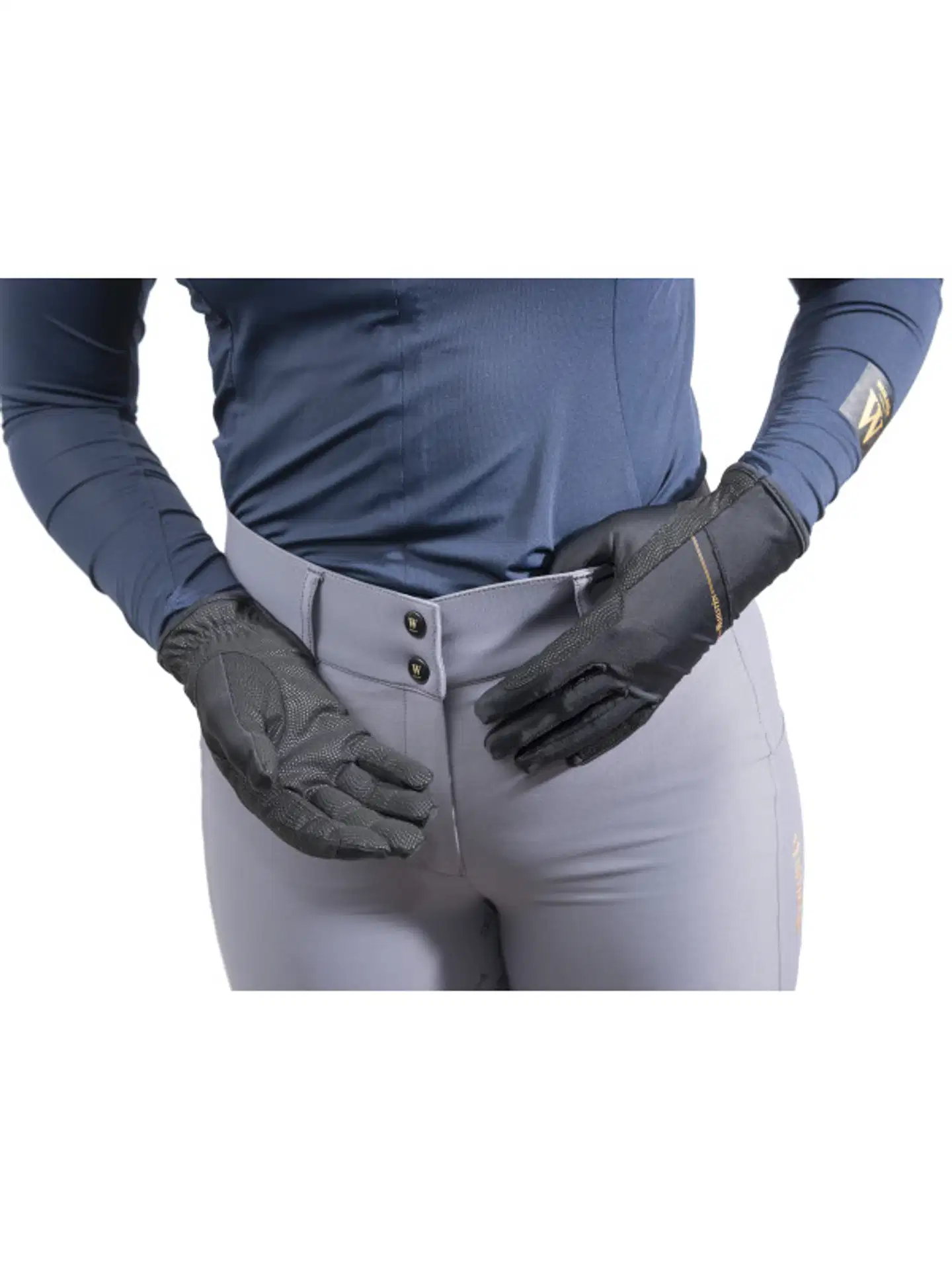 Wahlsten foxa ratsastuskäsineet - MUSTA - 2