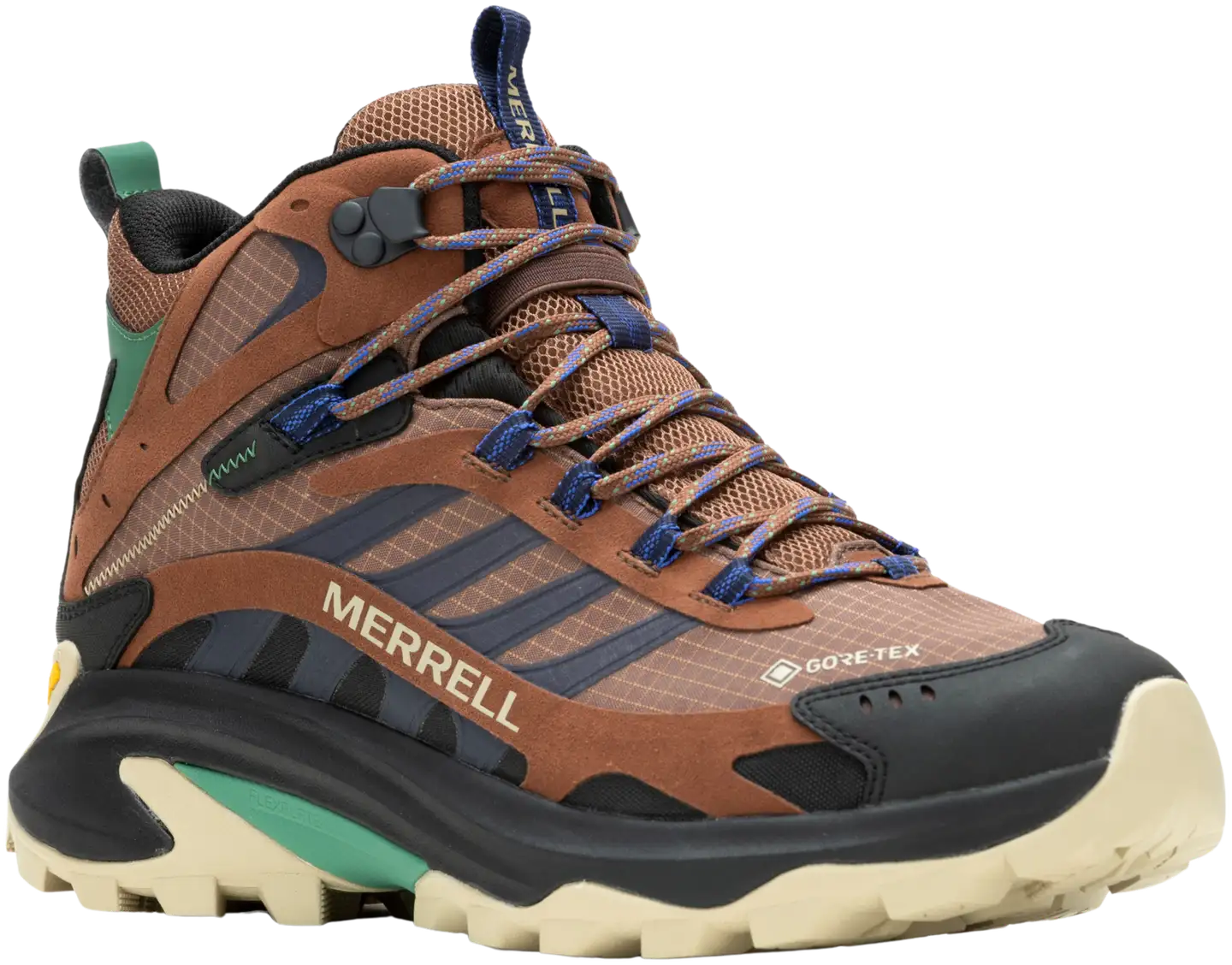 Merrell miesten ulkoilukenkä Moab Speed 2 Mid GTX - Rye - 2