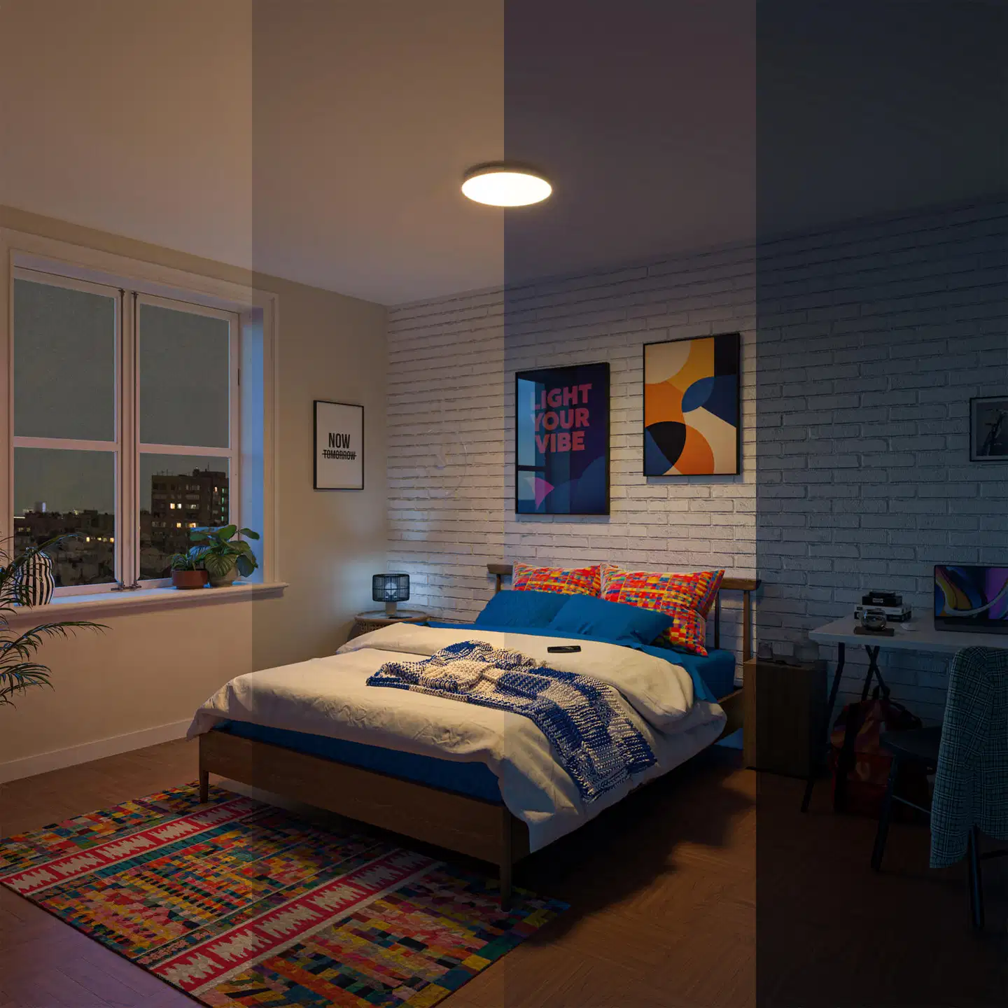 Philips Smart Lighting kattovalaisin pyöreä 18W valkoinen säädettävä kaukosäätimellä - 8