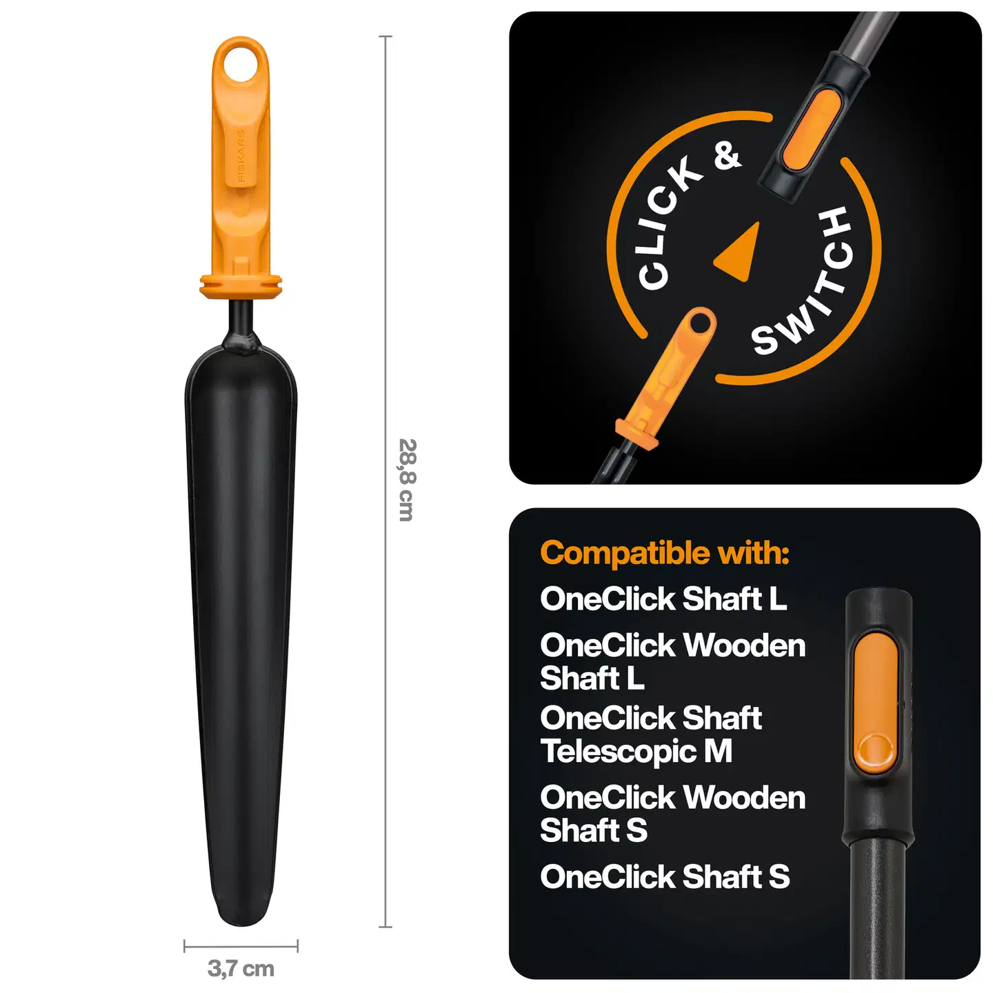 Fiskars OneClick Rikkaruohorauta - 2