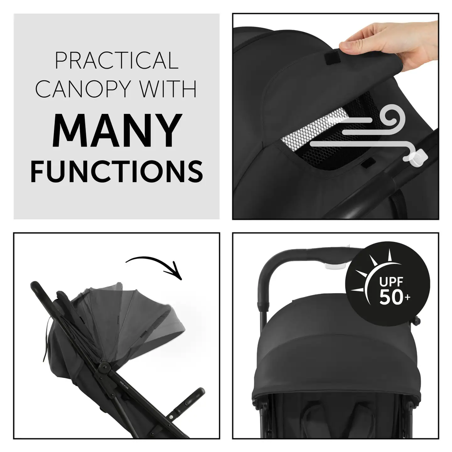 Hauck rattaat Travel N Care musta - 18