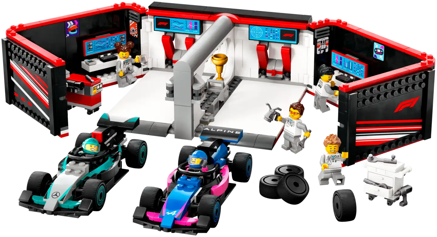 LEGO® City 60444 F1®-talli ja Mercedes-AMG ja Alpine-autot - 4