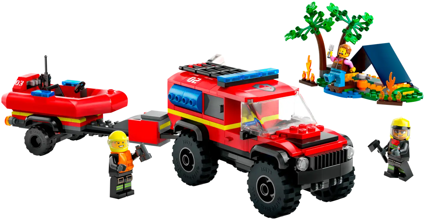 LEGO City Fire 60412 Nelivetopaloauto ja pelastusvene - 4