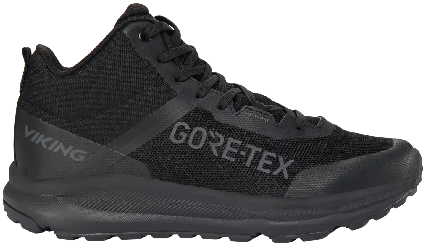 Viking miesten talviulkoilukenkä Stride Mid Warm Gore-Tex - BLACK - 1