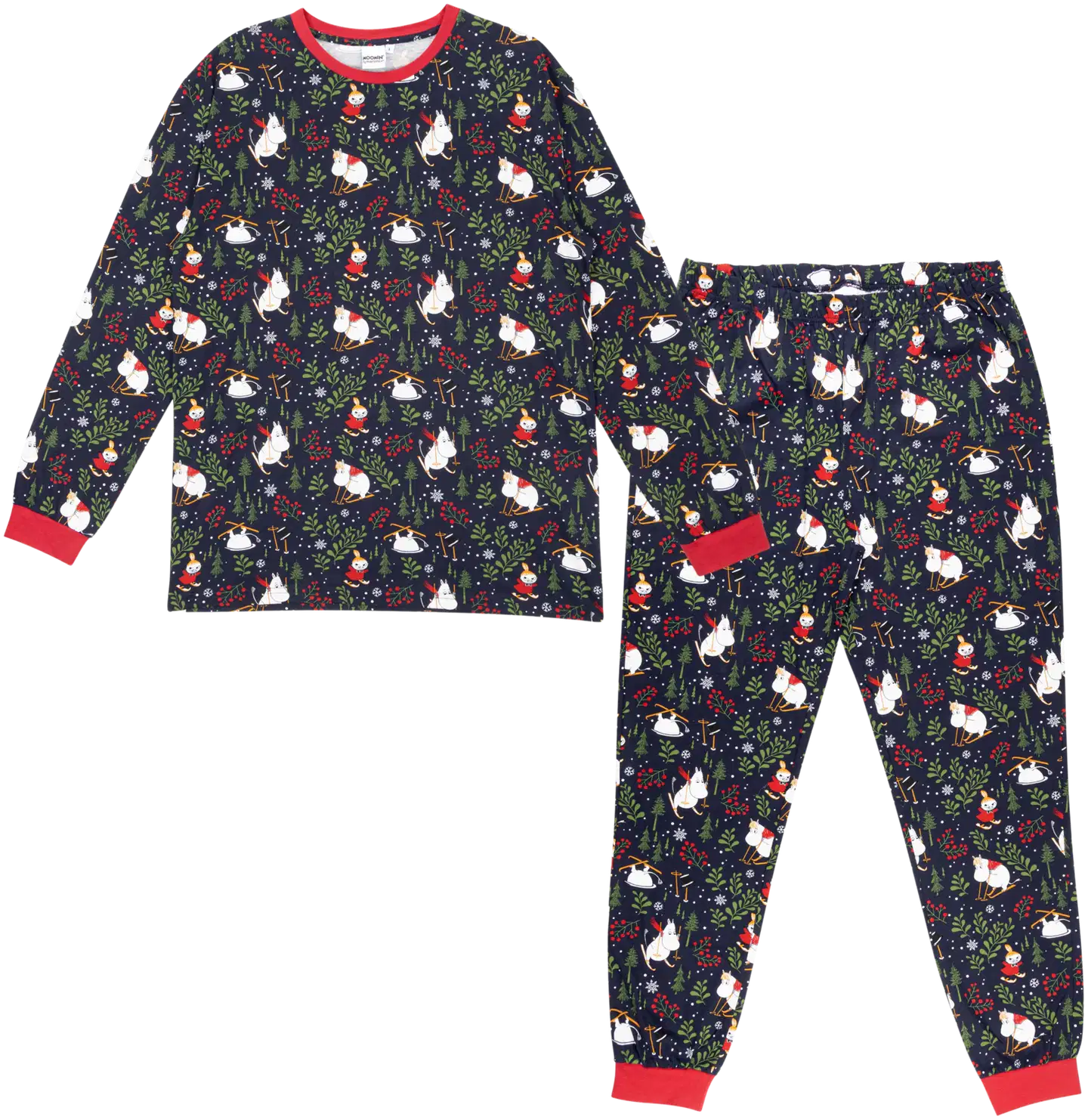 Muumi miesten pyjama Otso Hiihtoretki 593721 - tummansininen - 1