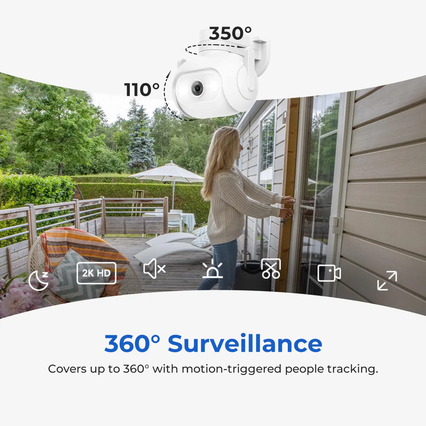 Imilab EC5 2K WiFi -valvontakamera ulkokäyttöön CMSXJ55A - 18