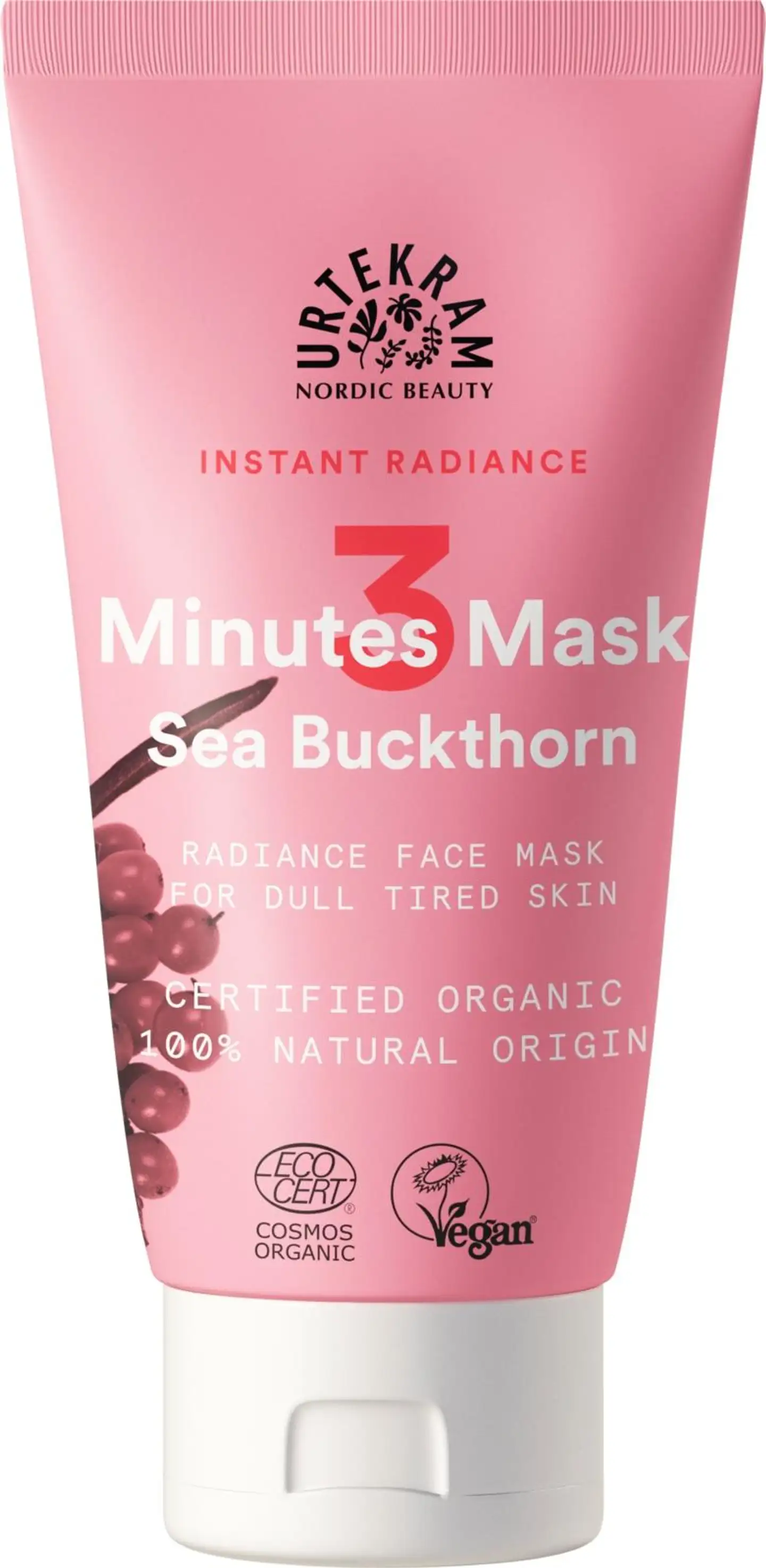 Urtekram Luomu Instant Radiance 3 minuutin Kasvonaamio 75ml