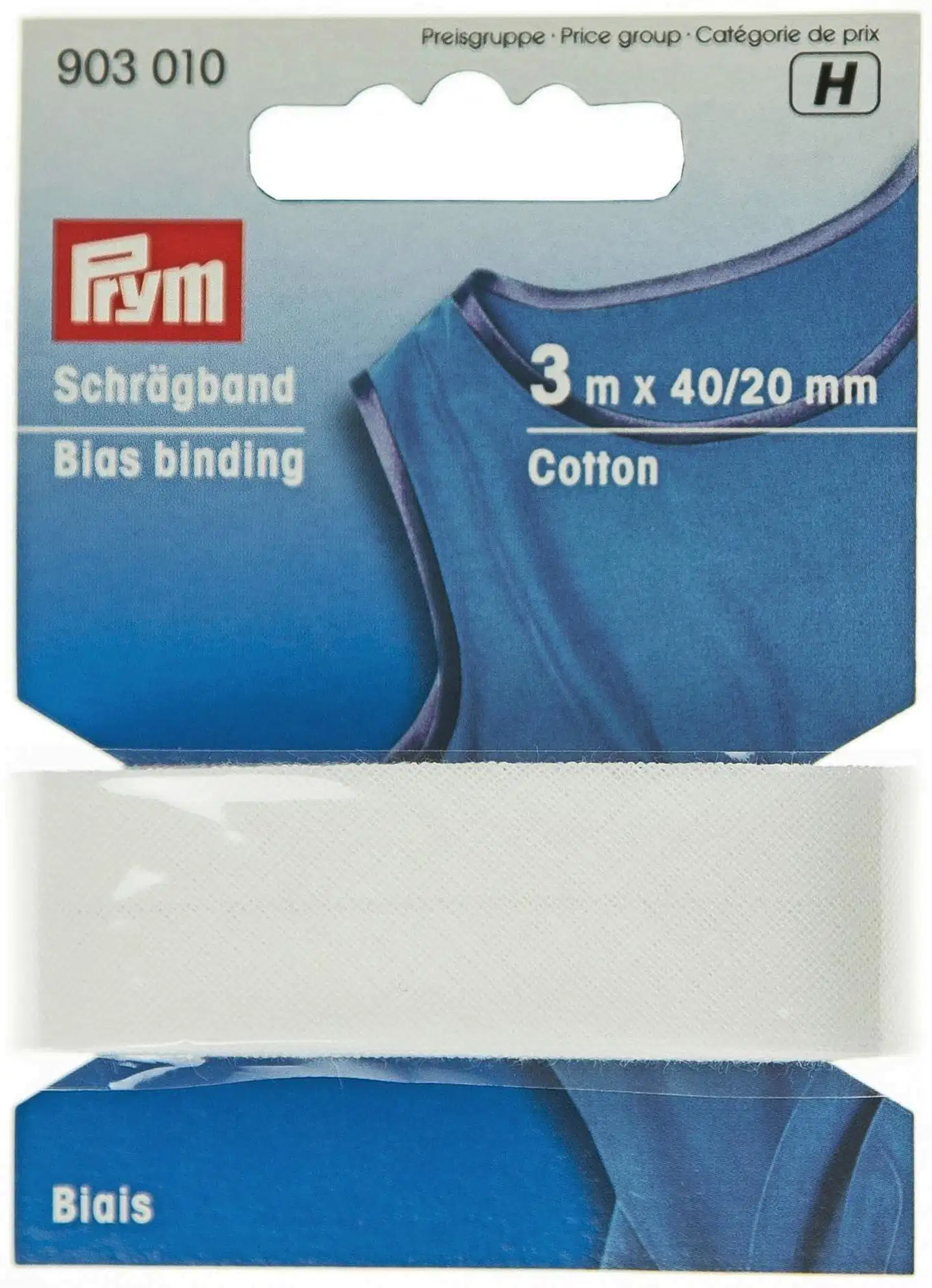 Prym vinonauha 20mm/3m - VALKOINEN - 1